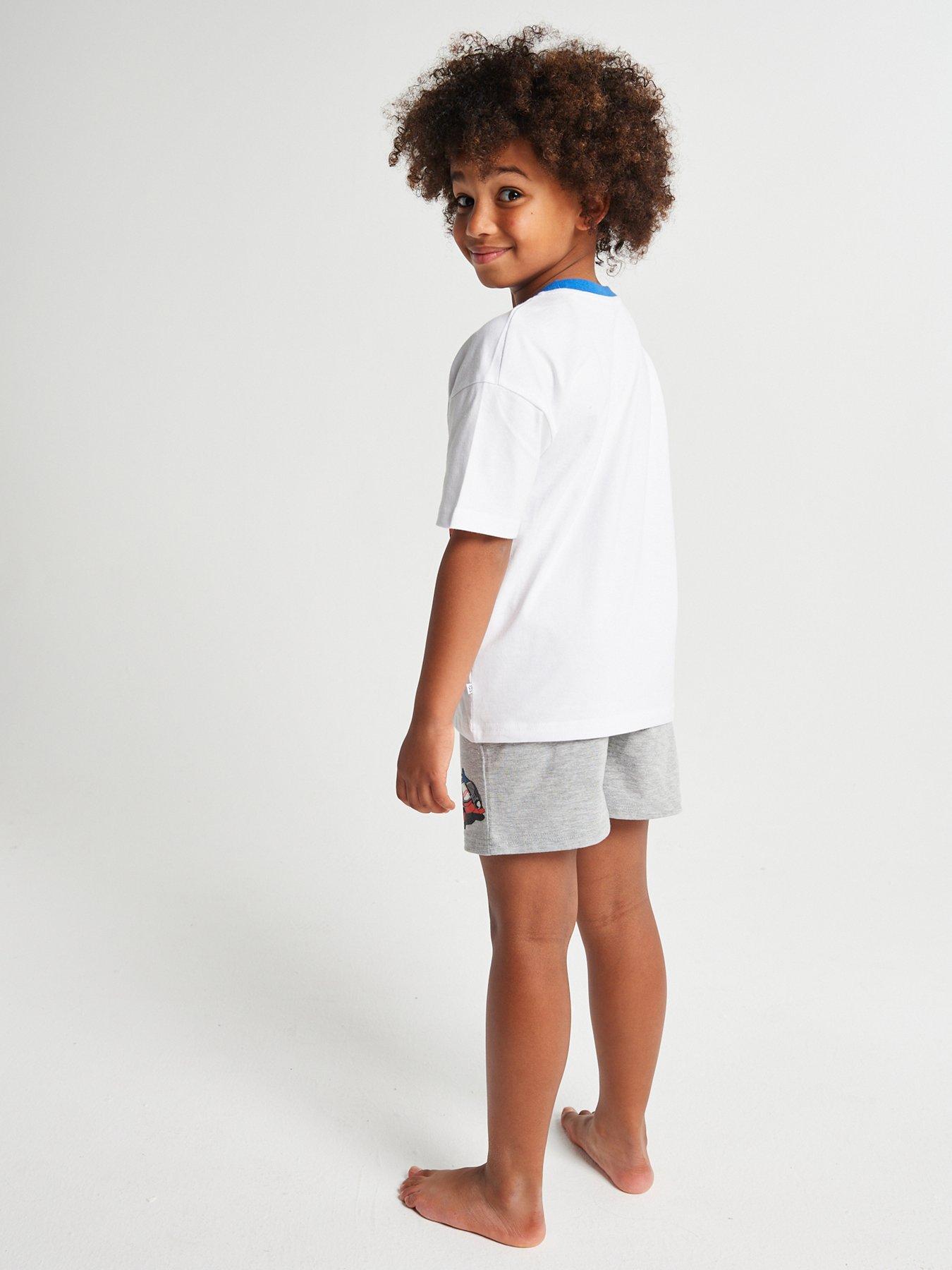  image of brand-threads-hot-wheels-boys-short-pyjama-set