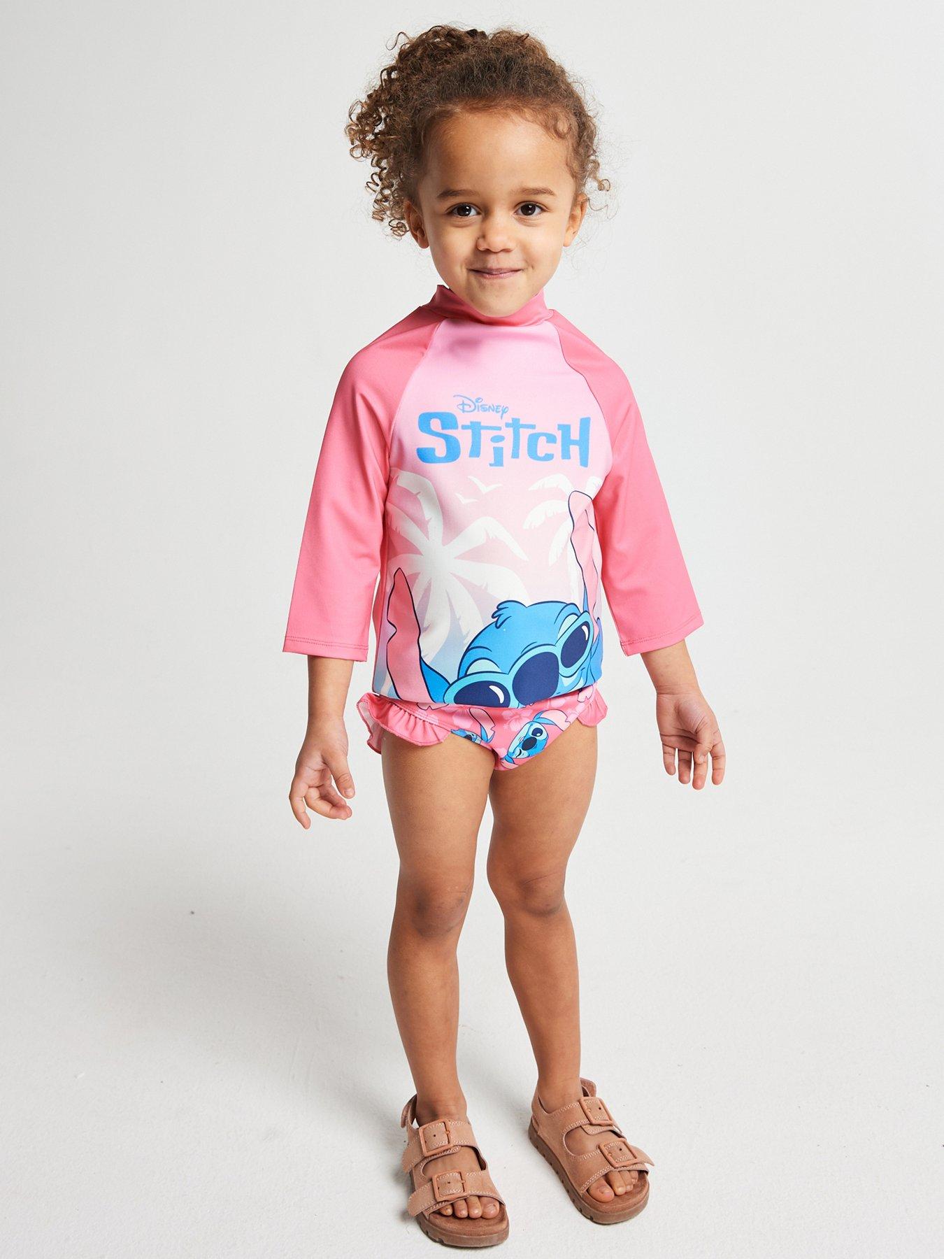 Brand Threads Girls Stitch Swim Set