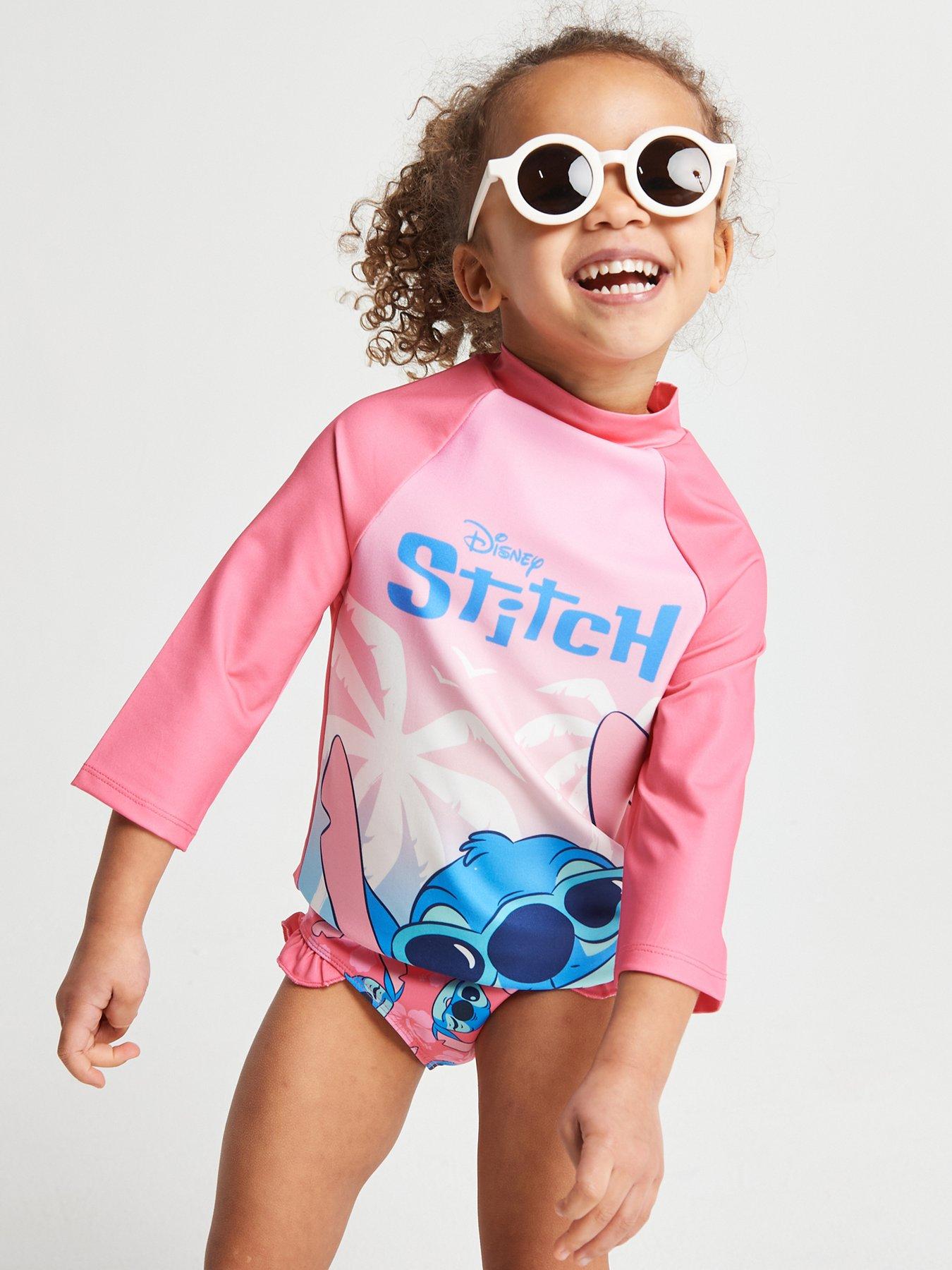 Image 3 of 6 of Brand Threads Girls Stitch Swim Set