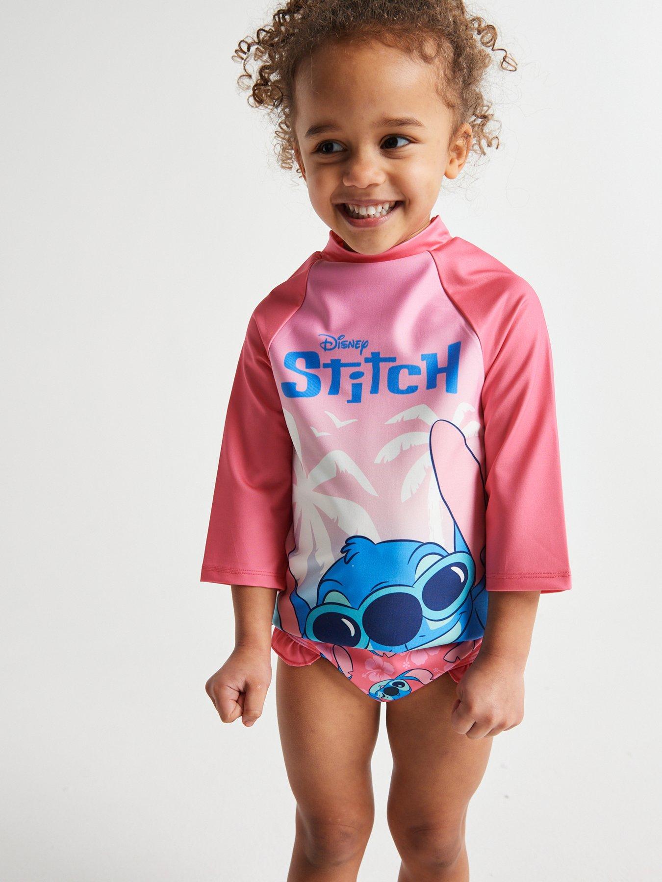 Image 4 of 6 of Brand Threads Girls Stitch Swim Set