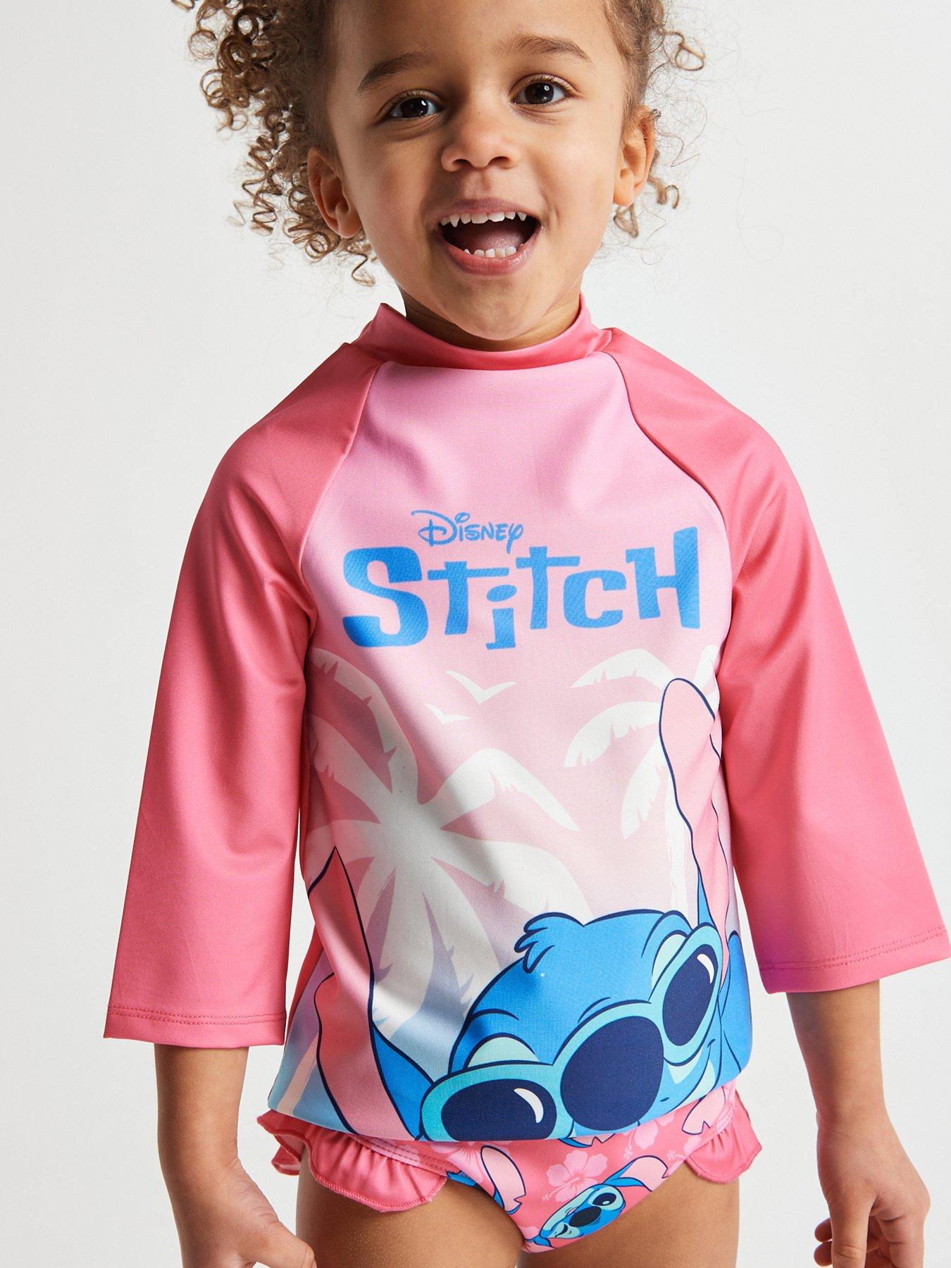Image 6 of 6 of Brand Threads Girls Stitch Swim Set