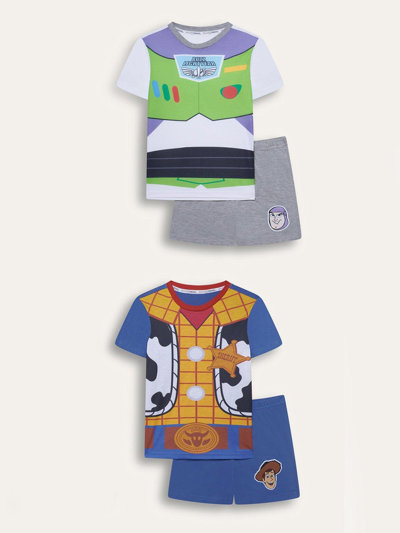 Brand Threads Toy Story Boys Short Pyjama Set 2 pack