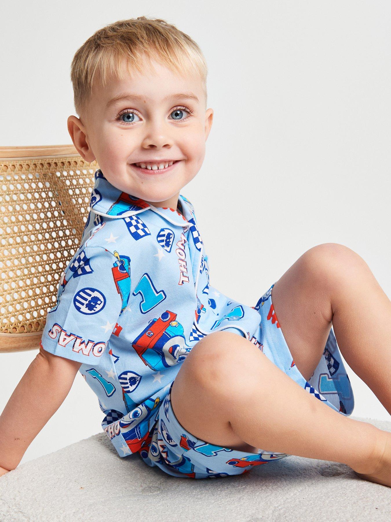  image of brand-threads-thomas-the-tank-boys-short-pyjama-set