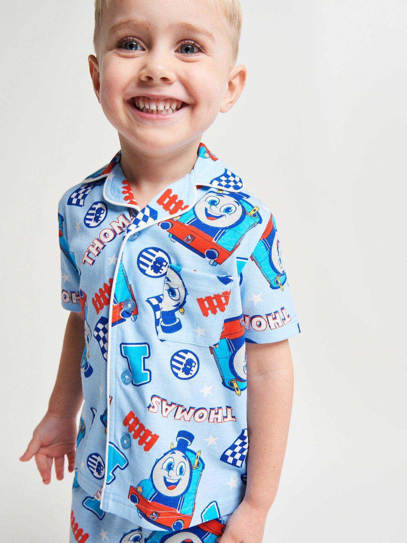 image of brand-threads-thomas-the-tank-boys-short-pyjama-set