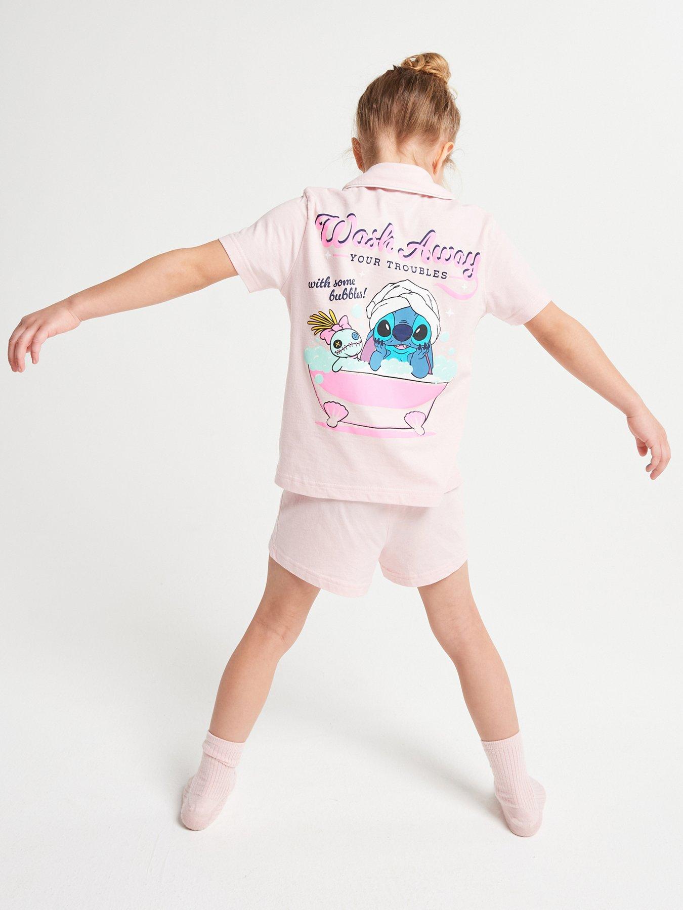 Image 2 of 6 of Brand Threads Stitch Girls Short Pyjama Set