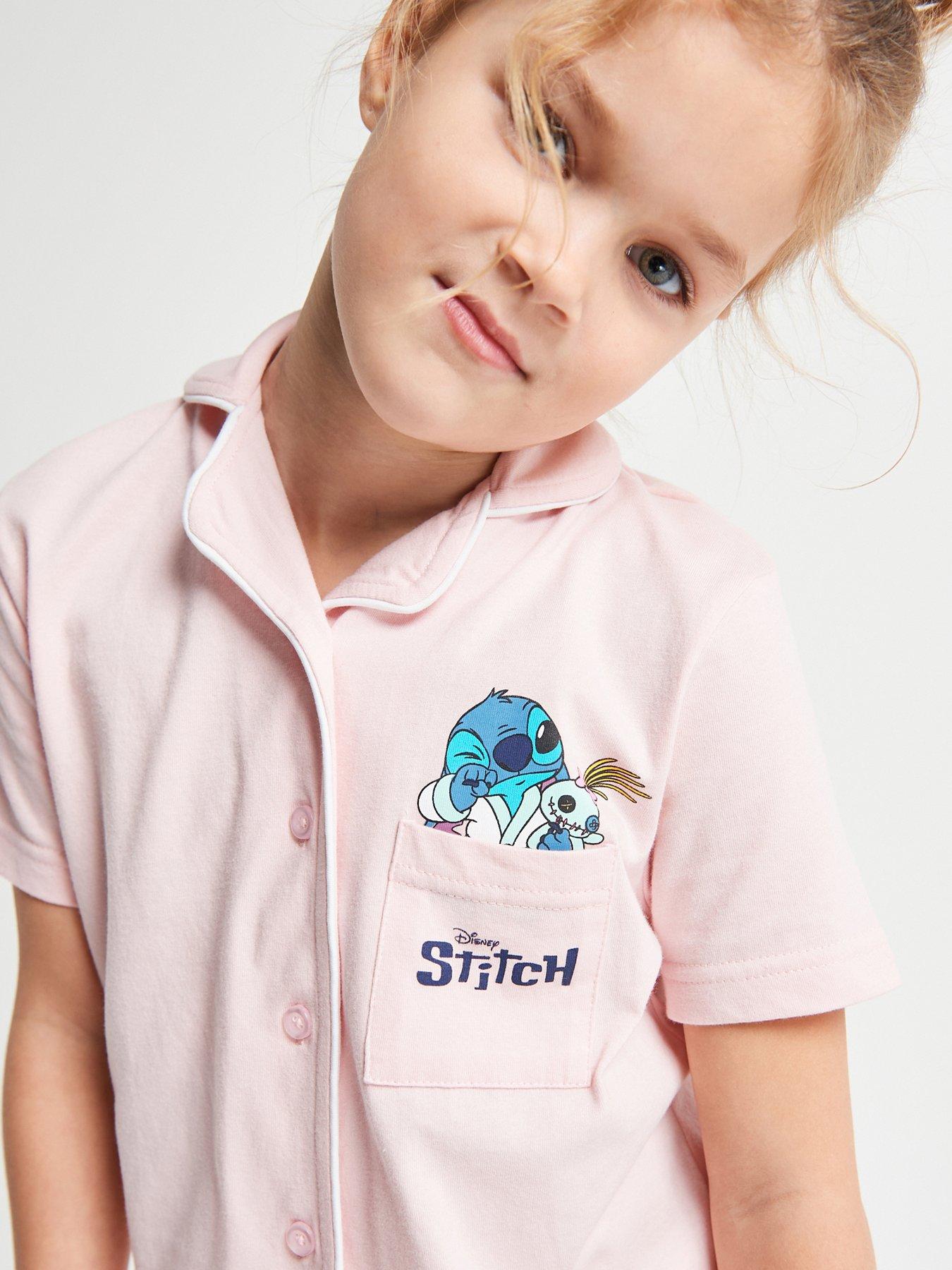 Image 4 of 6 of Brand Threads Stitch Girls Short Pyjama Set