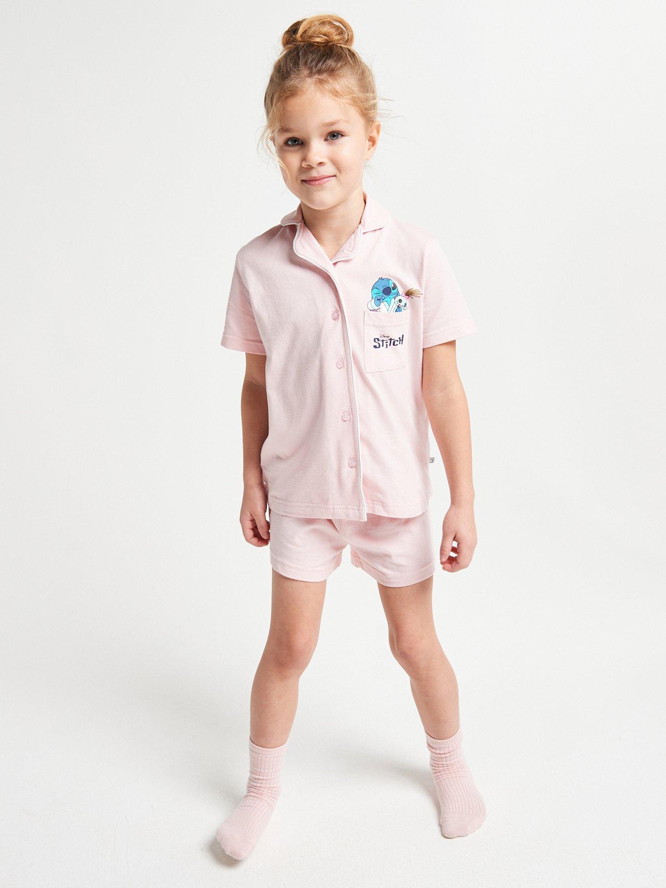 Image 6 of 6 of Brand Threads Stitch Girls Short Pyjama Set
