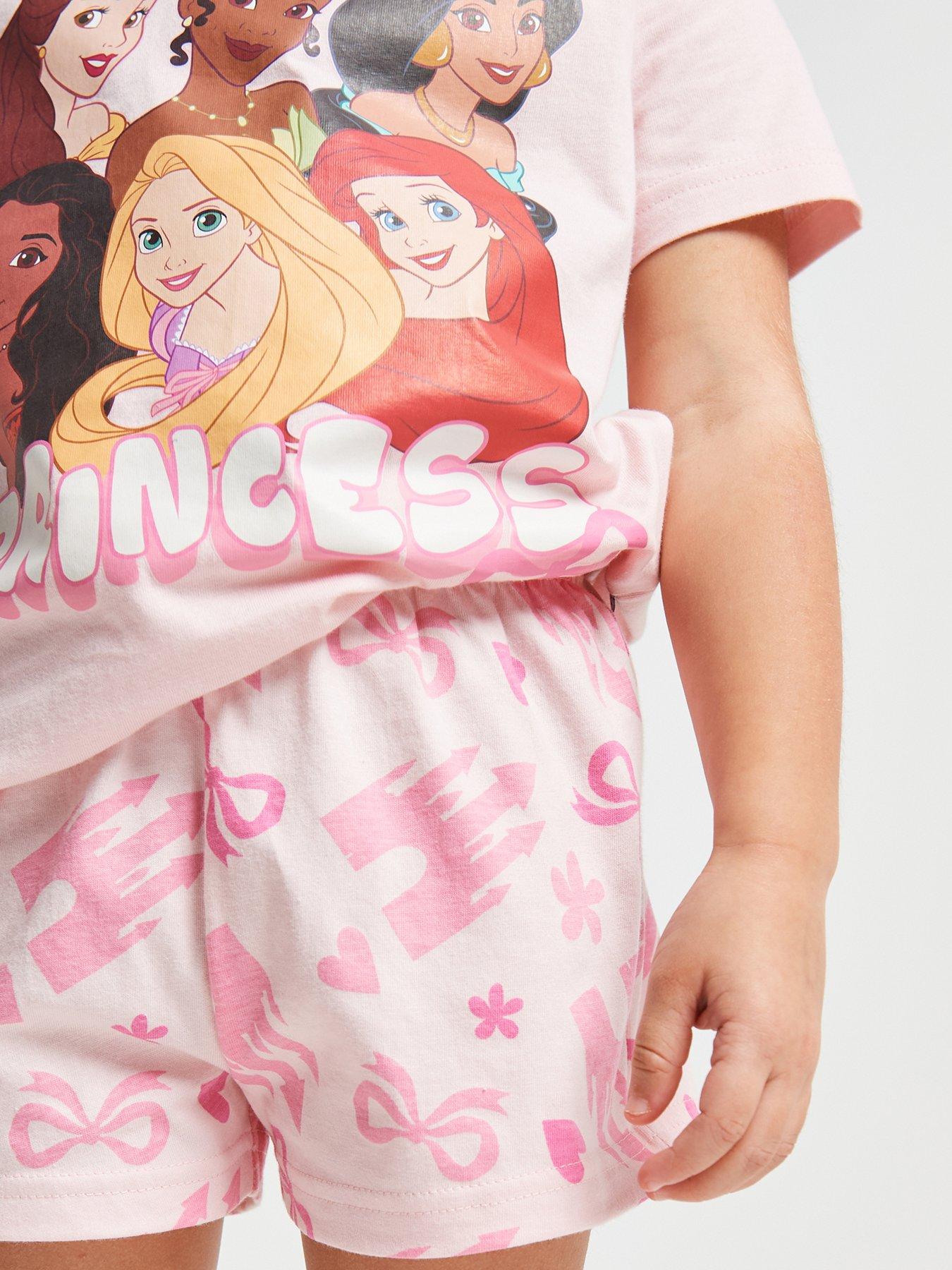 Image 5 of 6 of Brand Threads Disney Princess Shorty Pyjama Set