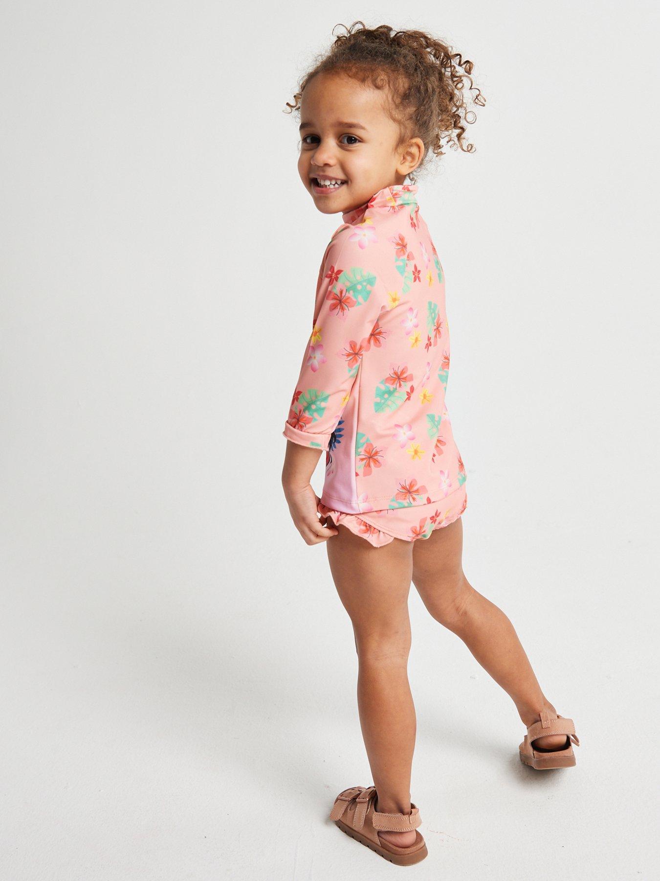 Image 2 of 6 of Brand Threads Girls Moana Swim Set