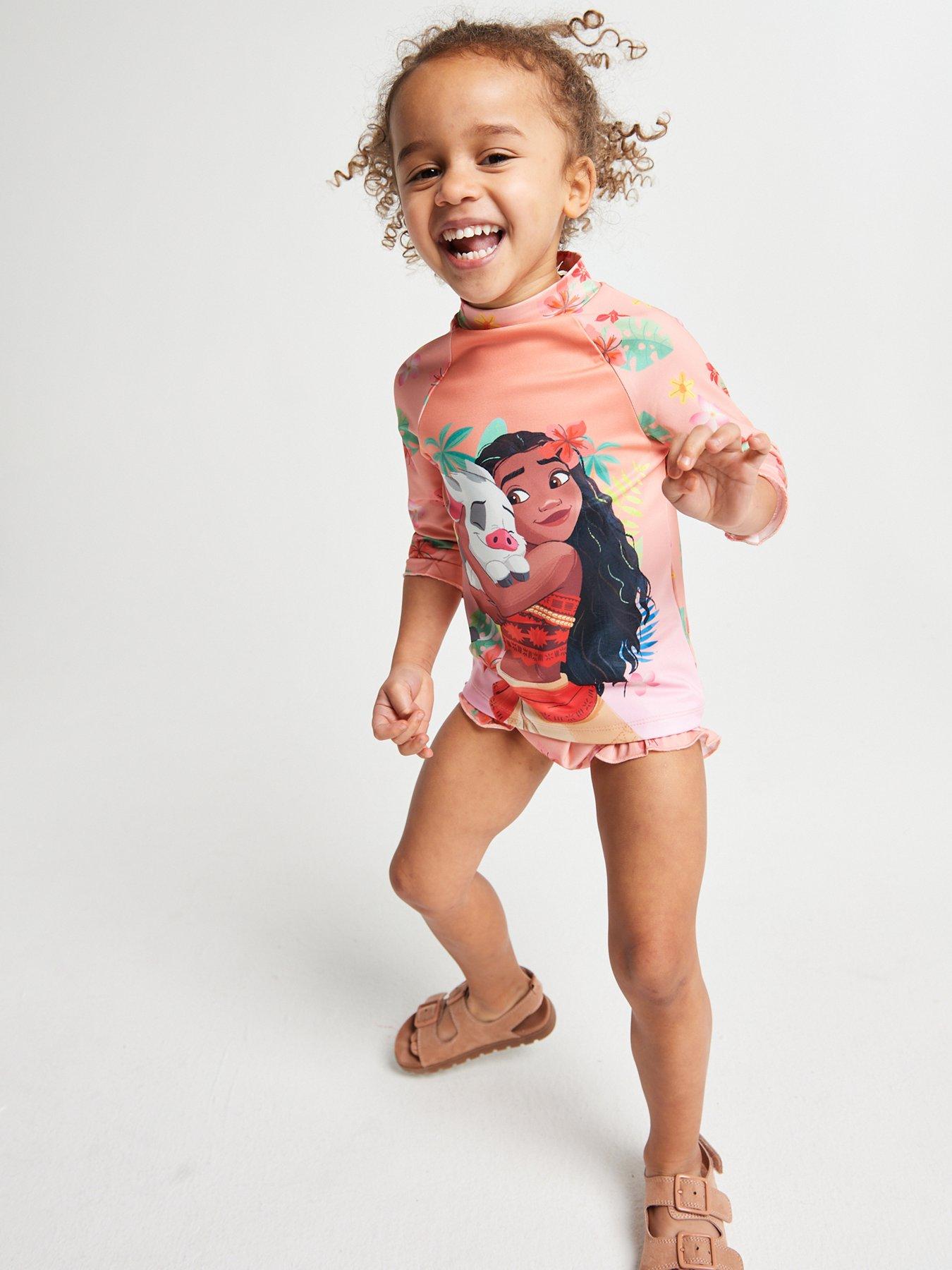 Image 3 of 6 of Brand Threads Girls Moana Swim Set