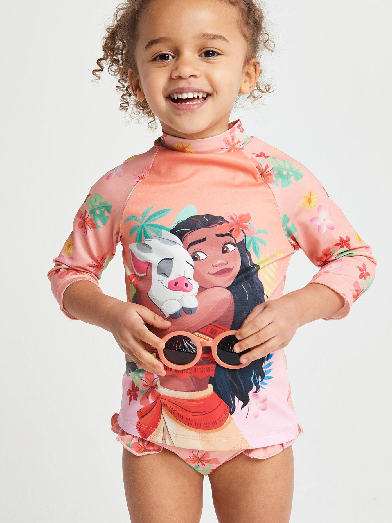 Image 4 of 6 of Brand Threads Girls Moana Swim Set
