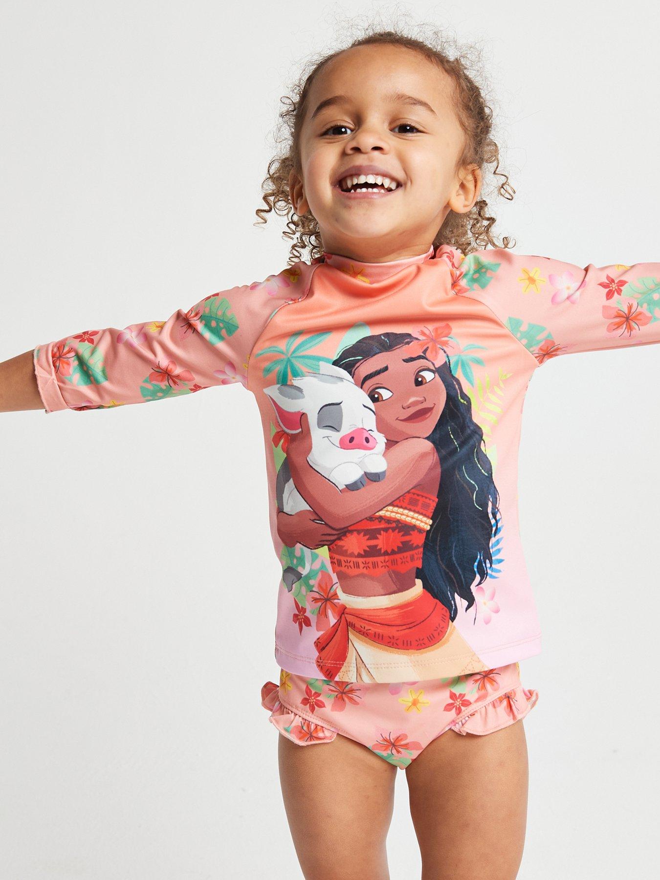 Image 5 of 6 of Brand Threads Girls Moana Swim Set