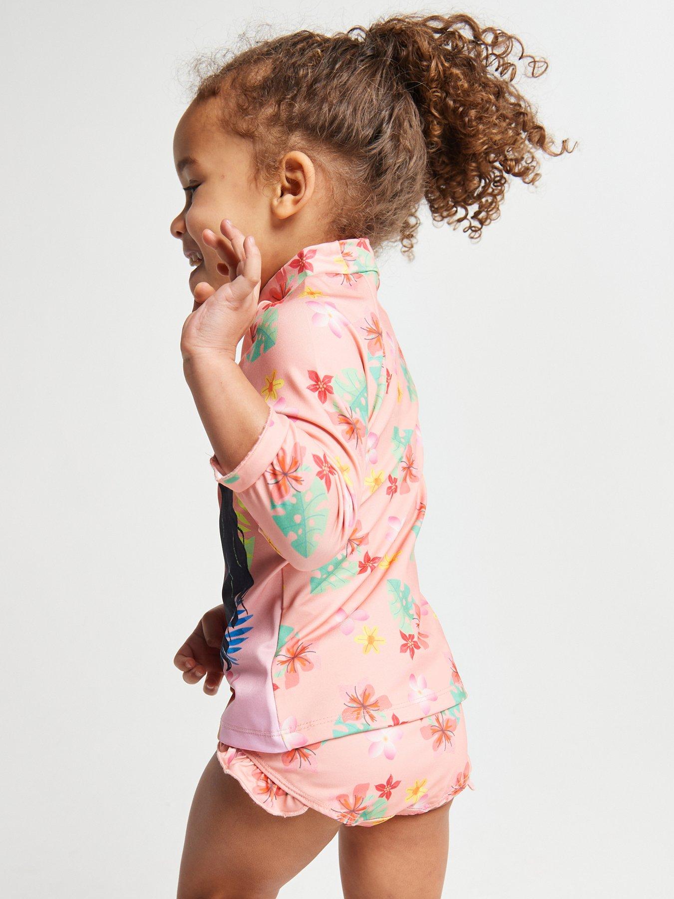 Image 6 of 6 of Brand Threads Girls Moana Swim Set