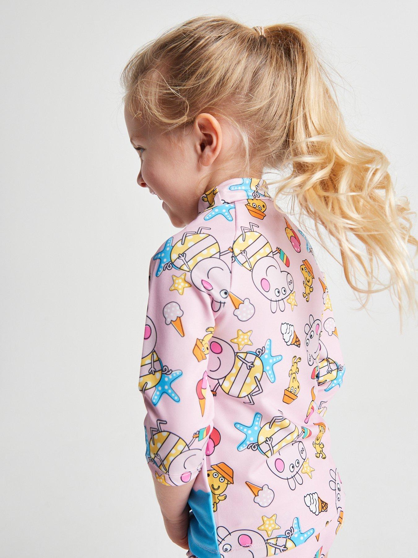  image of brand-threads-girls-peppa-pig-swim-set