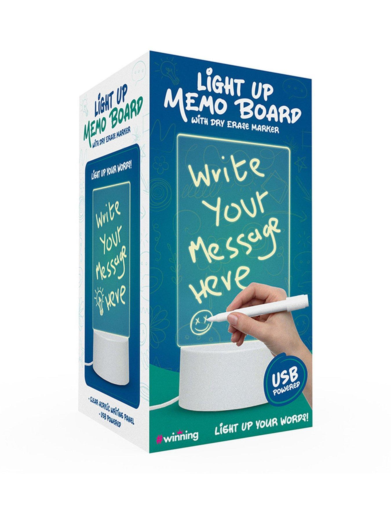  image of menkind-light-up-memo-board