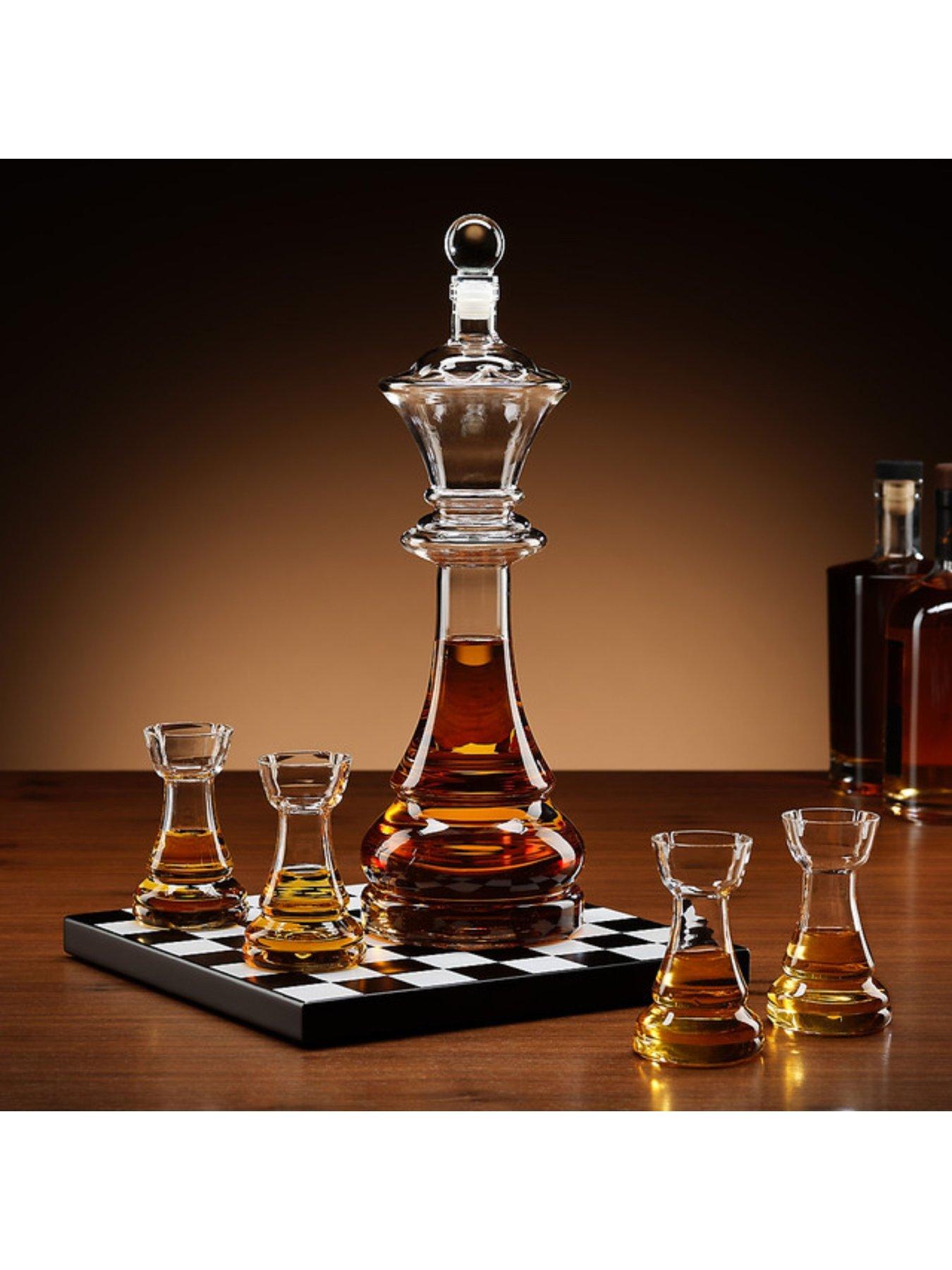  image of menkind-chess-decanter-set