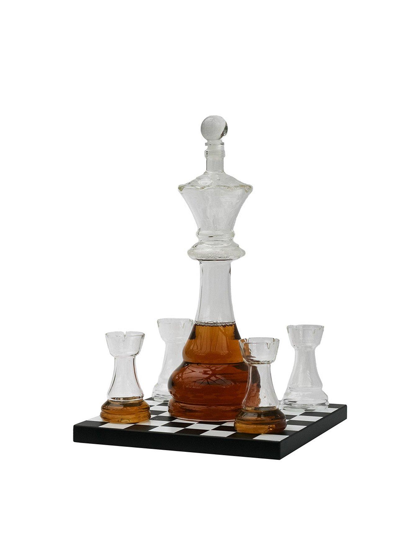  image of menkind-chess-decanter-set