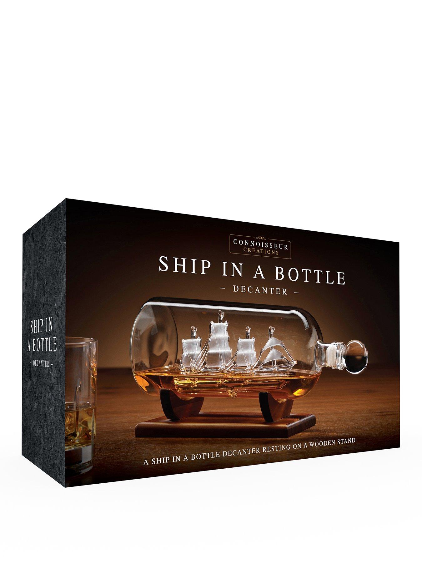 Image 1 of 2 of MenKind Ship in a Bottle Decanter