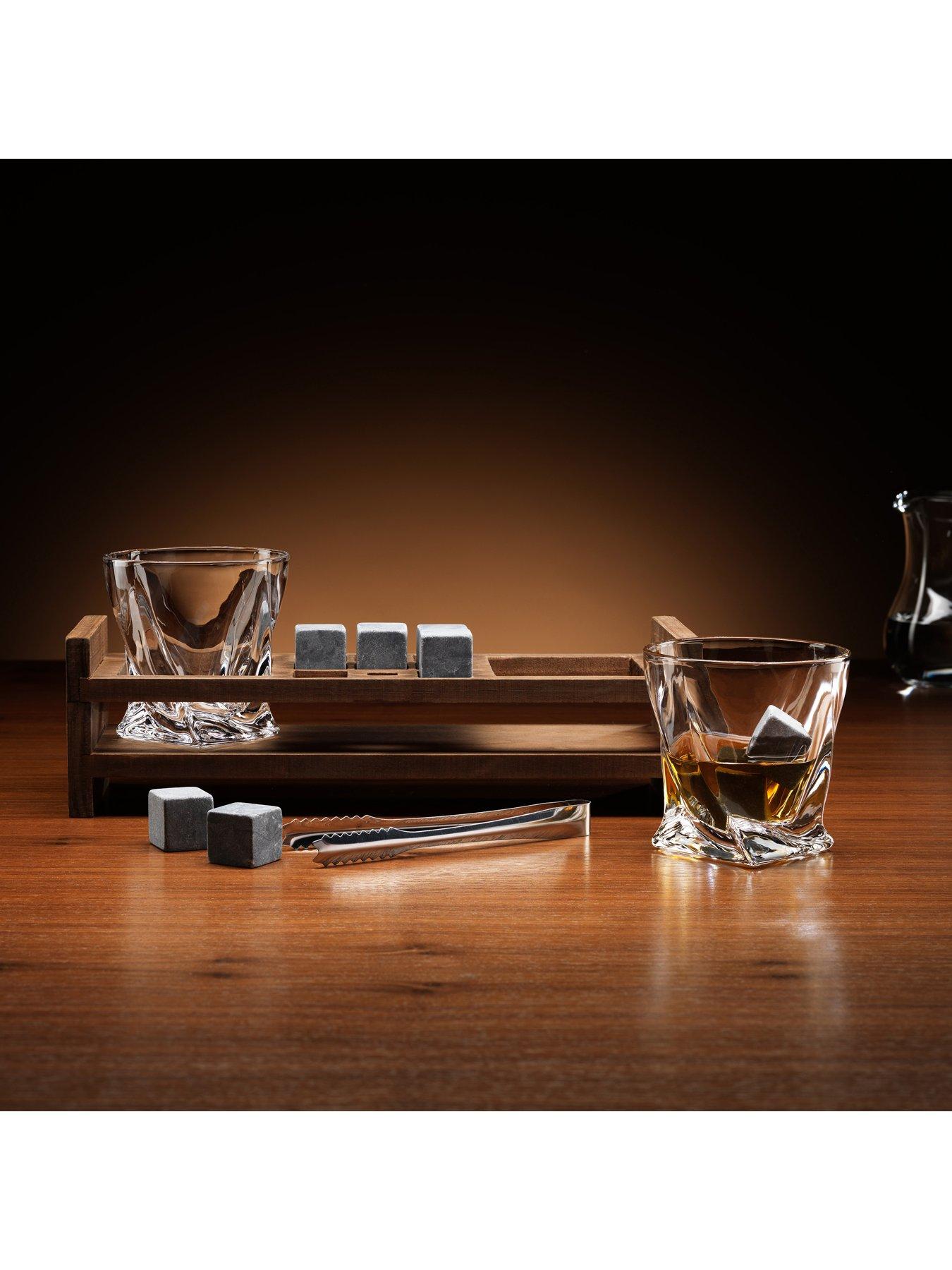 Image 2 of 3 of MenKind Twisted Glasses Gift Set with Ice stones