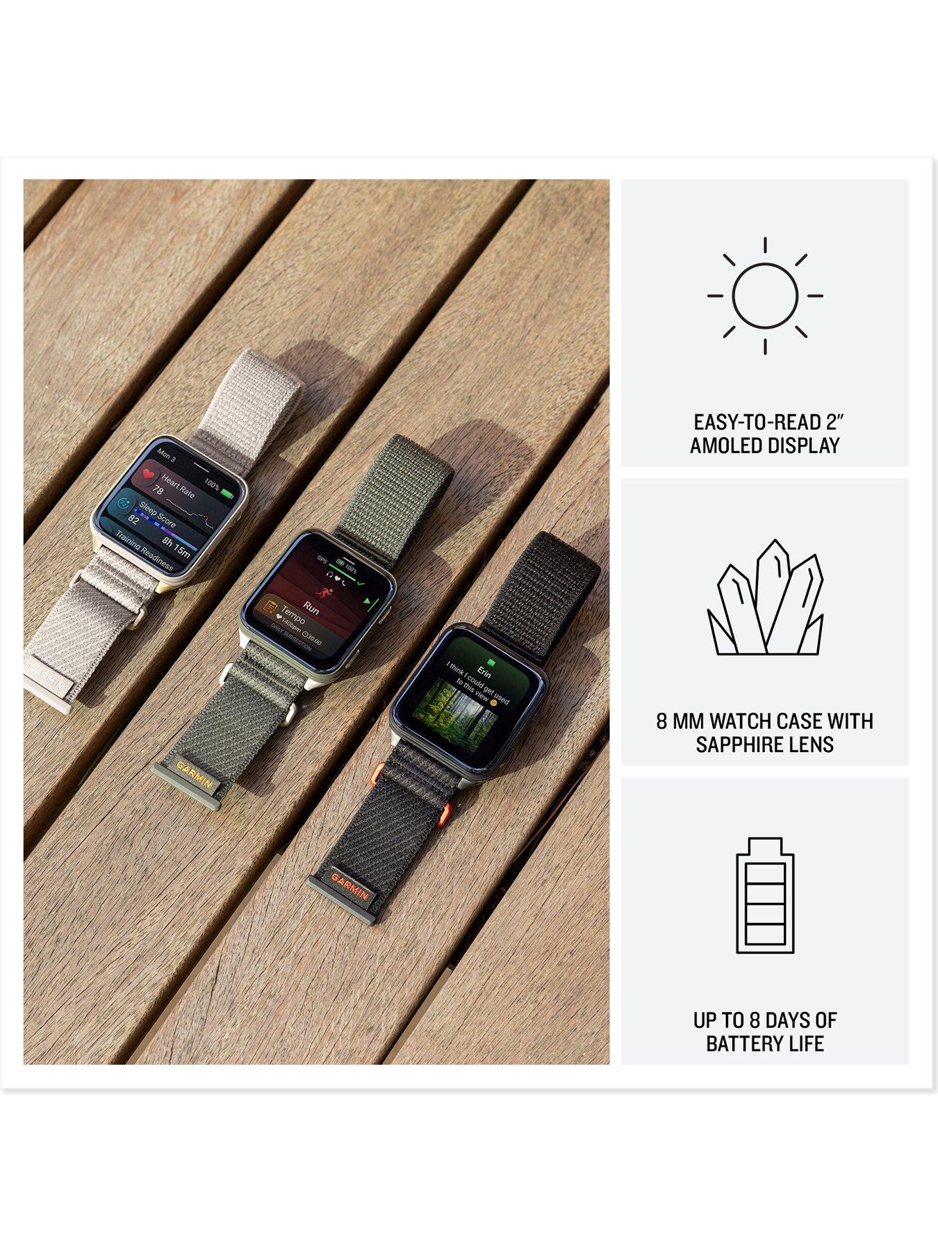 Image 3 of 8 of Garmin Venu X1, Soft Gold/French Grey