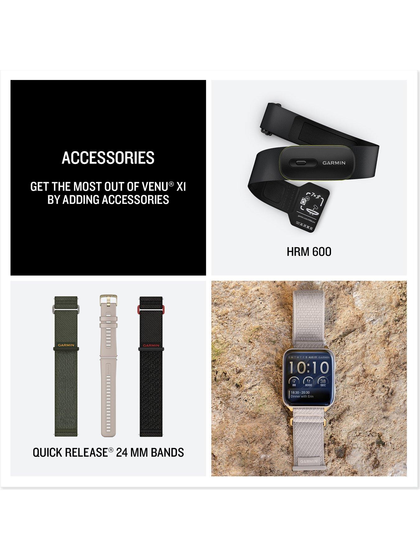 Image 6 of 8 of Garmin Venu X1, Soft Gold/French Grey