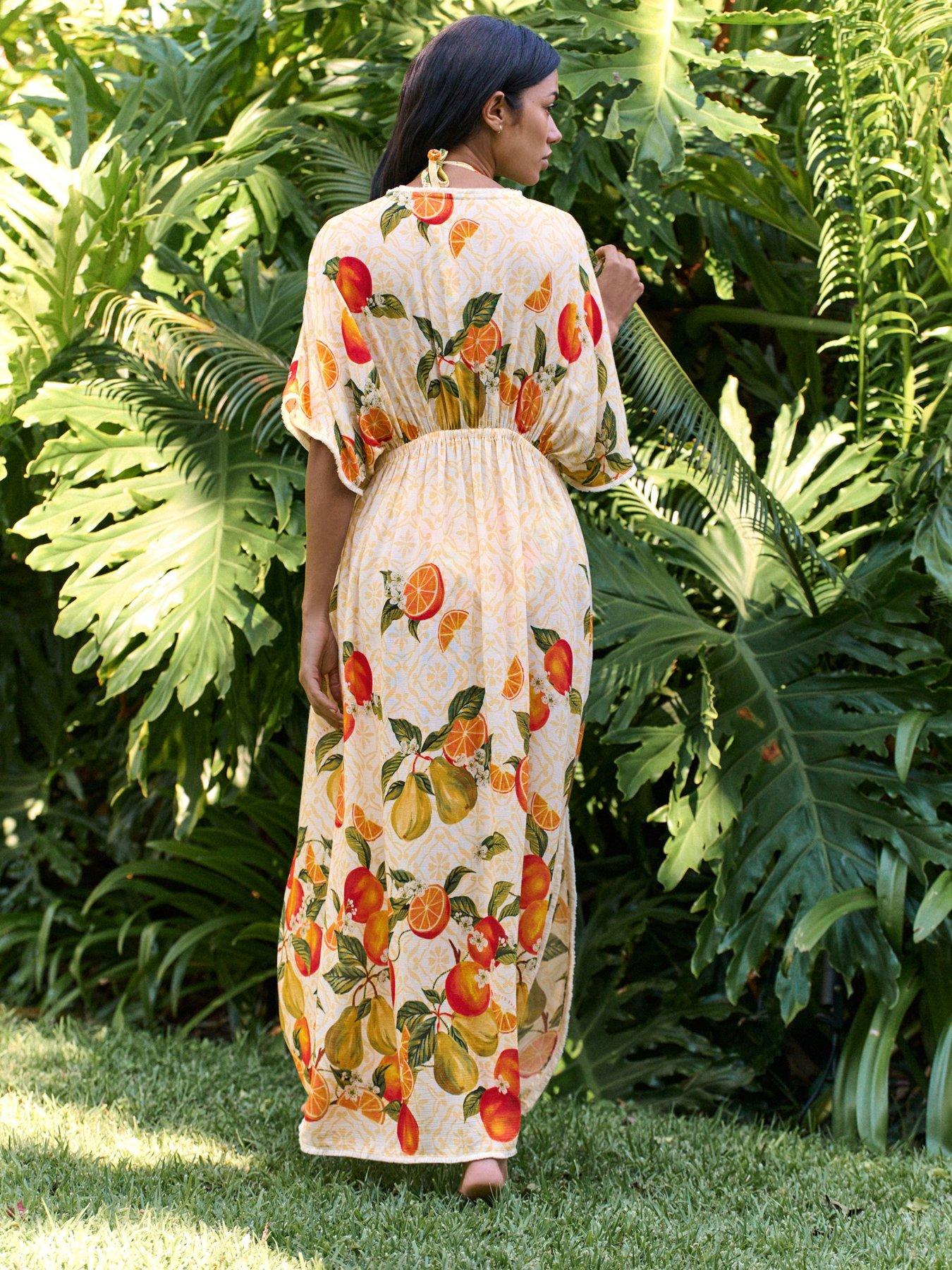  image of b-by-ted-baker-fruit-print-kimono-print