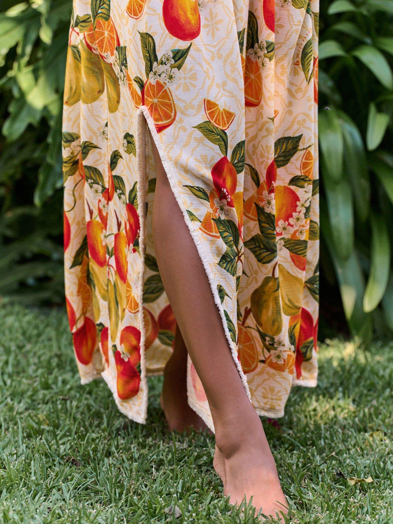  image of b-by-ted-baker-fruit-print-kimono-print