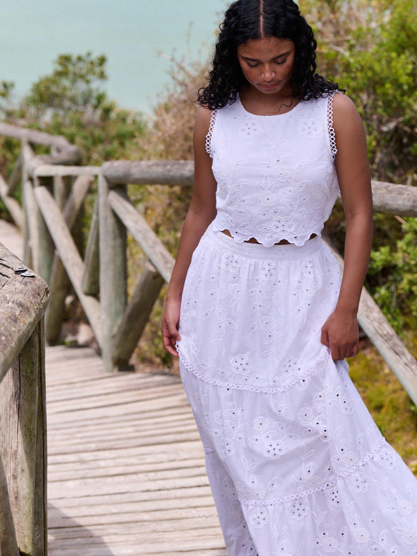 Image 3 of 5 of Ted Baker B By Ted Baker Broidery Top - White