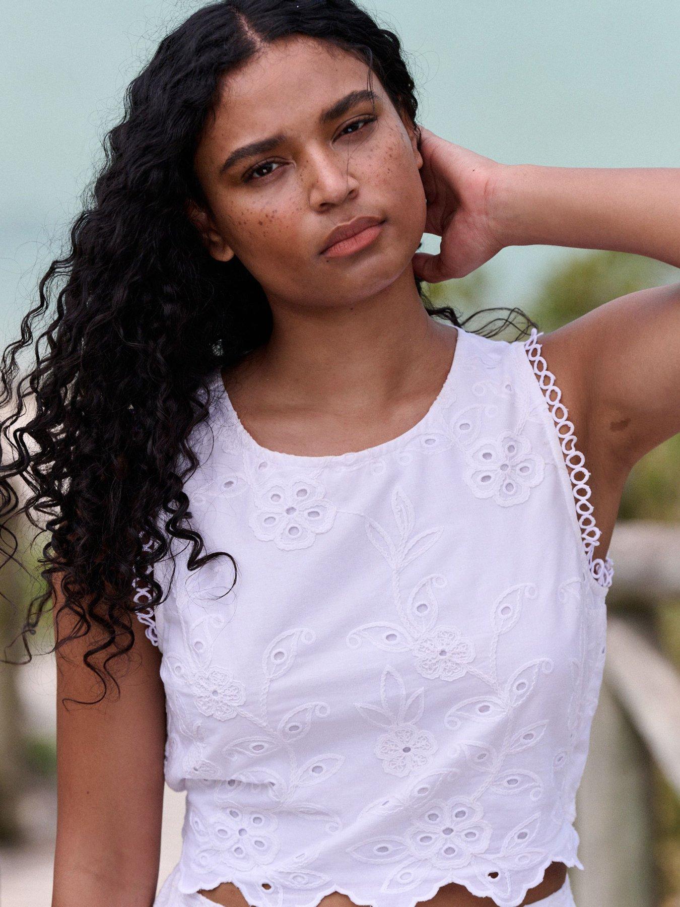 Image 4 of 5 of Ted Baker B By Ted Baker Broidery Top - White