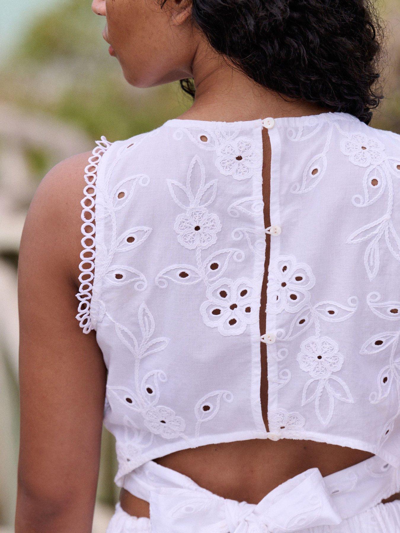 Image 5 of 5 of Ted Baker B By Ted Baker Broidery Top - White