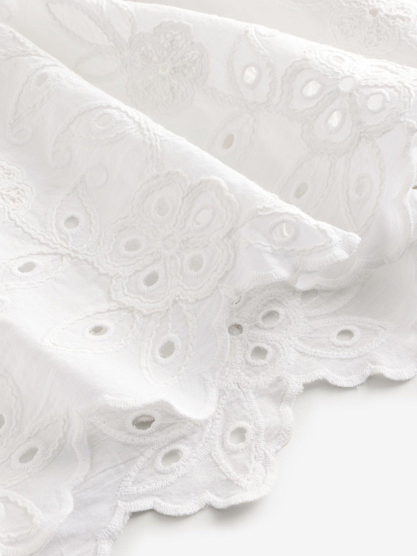  image of b-by-ted-baker-b-by-broidery-skirt-white