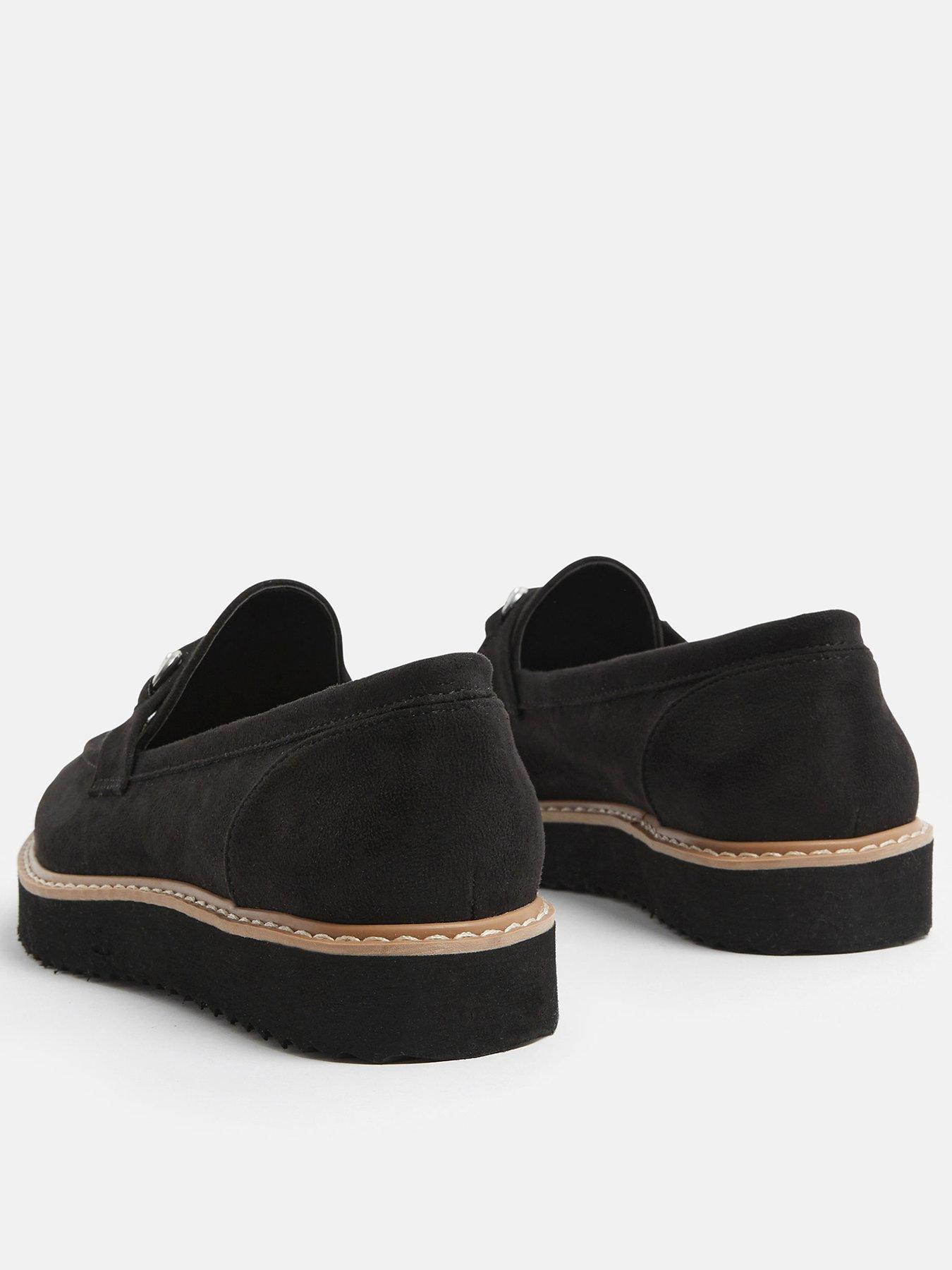 Image 3 of 4 of Yours Curve Extra Wide Fit Snaffle Trim Loafer - Black