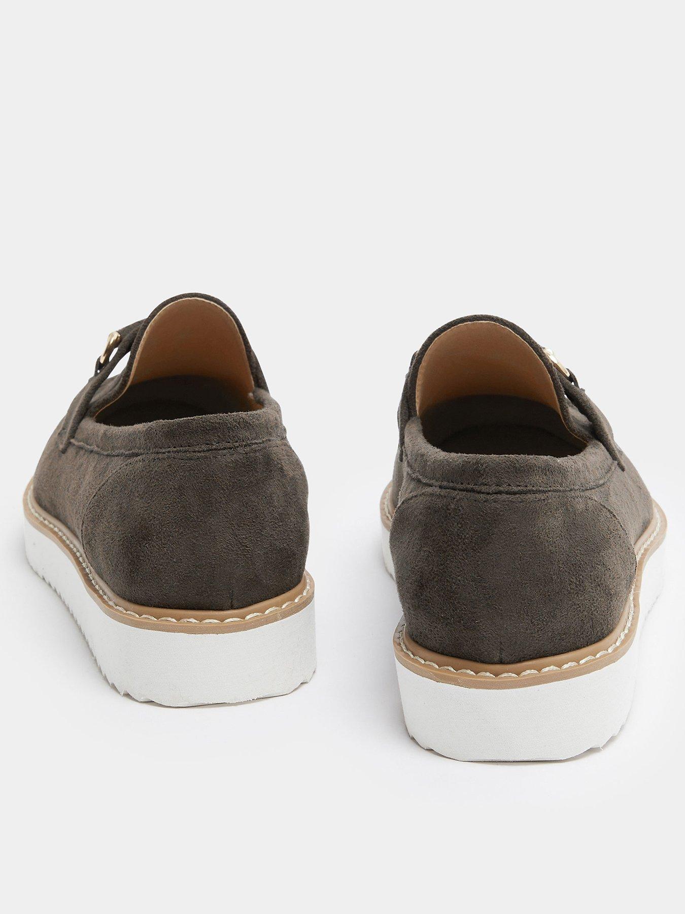  image of yours-curve-wide-fit-snaffle-trim-loafer-brown