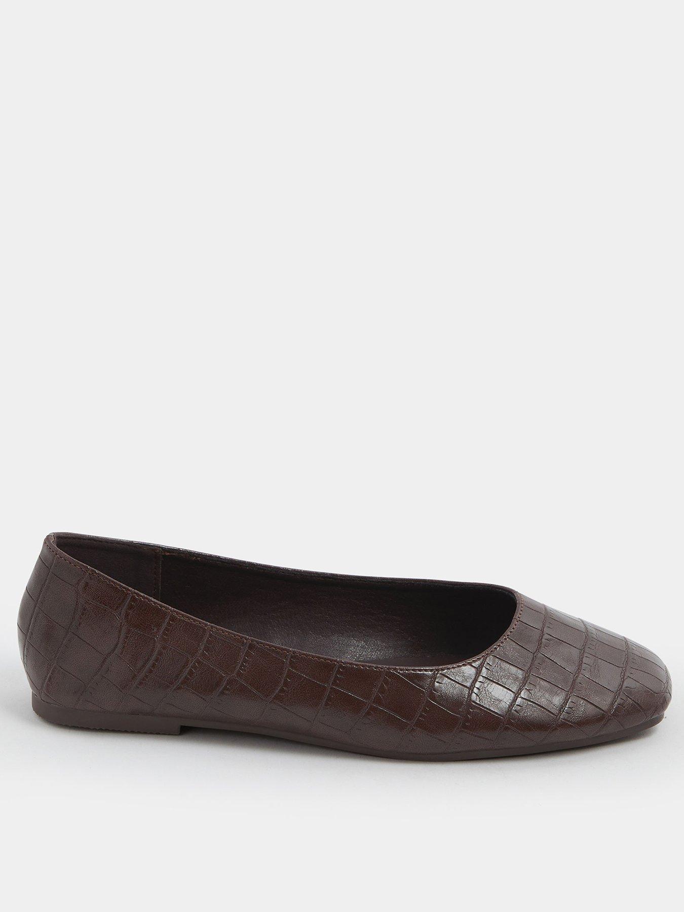 Yours Extra Wide Fit Square Toe Ballet Pump