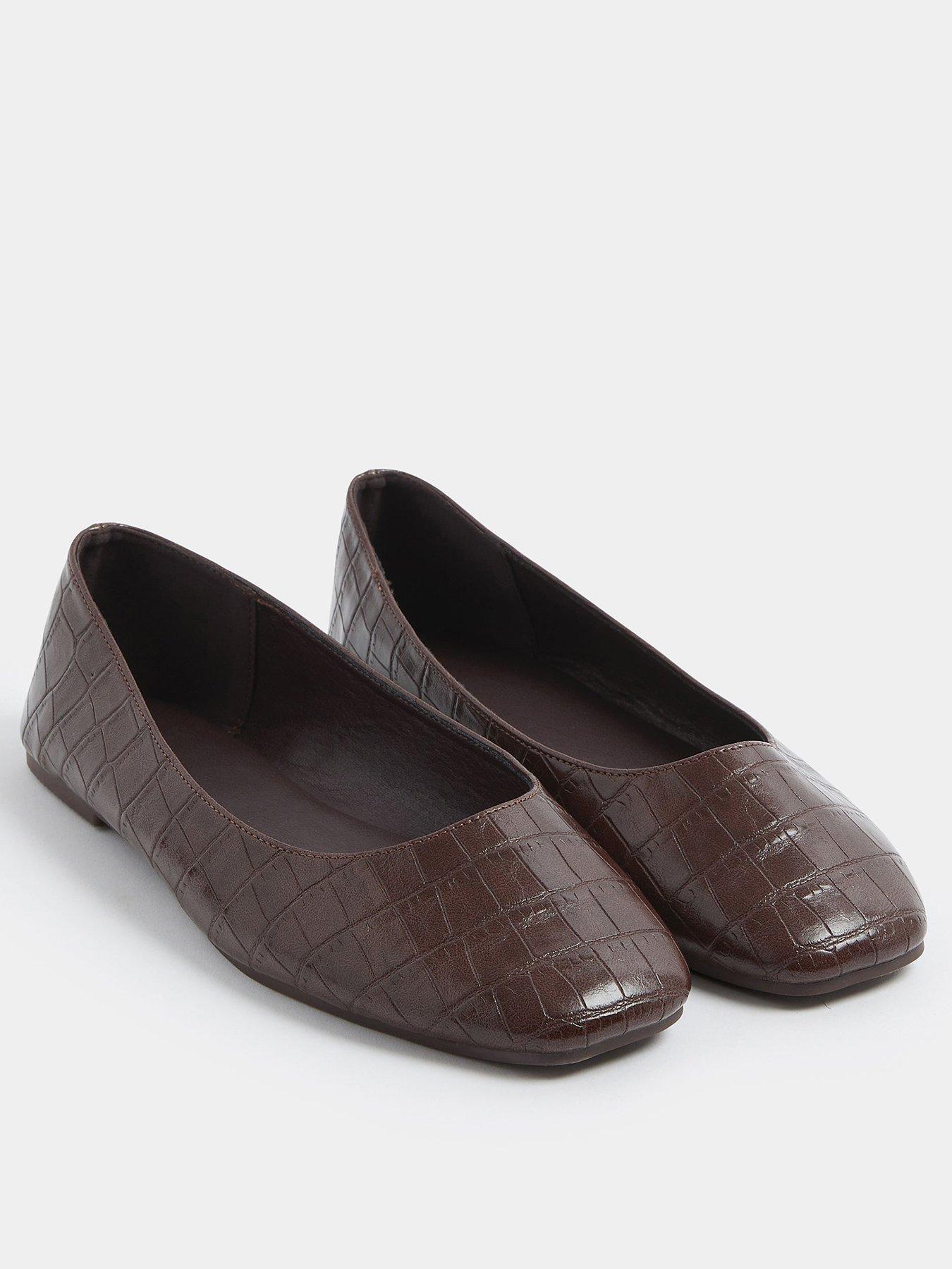 Image 2 of 4 of Yours Extra Wide Fit Square Toe Ballet Pump
