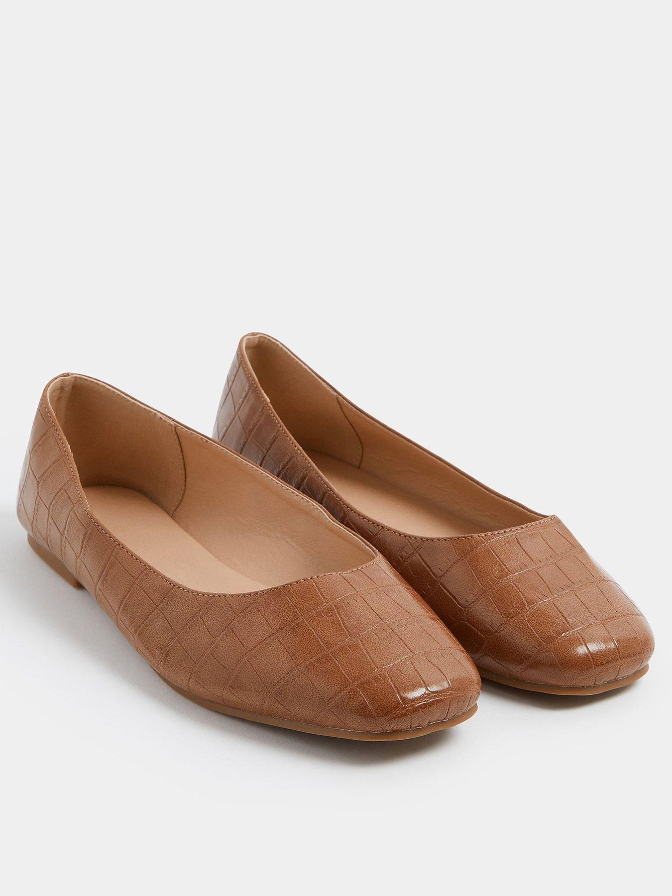 Image 2 of 4 of Yours Extra Wide Fit Square Toe Ballet Pump