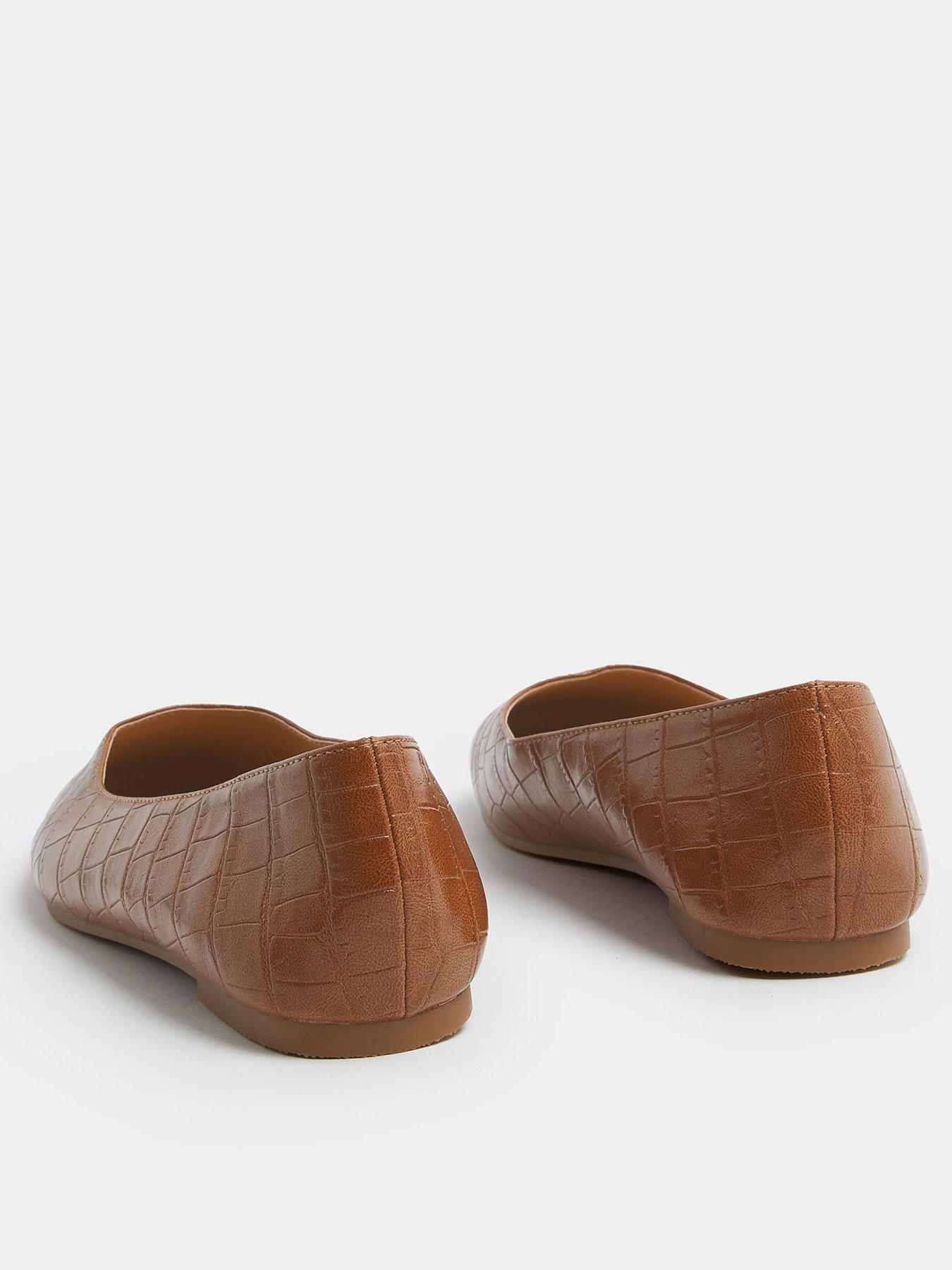 Image 3 of 4 of Yours Extra Wide Fit Square Toe Ballet Pump