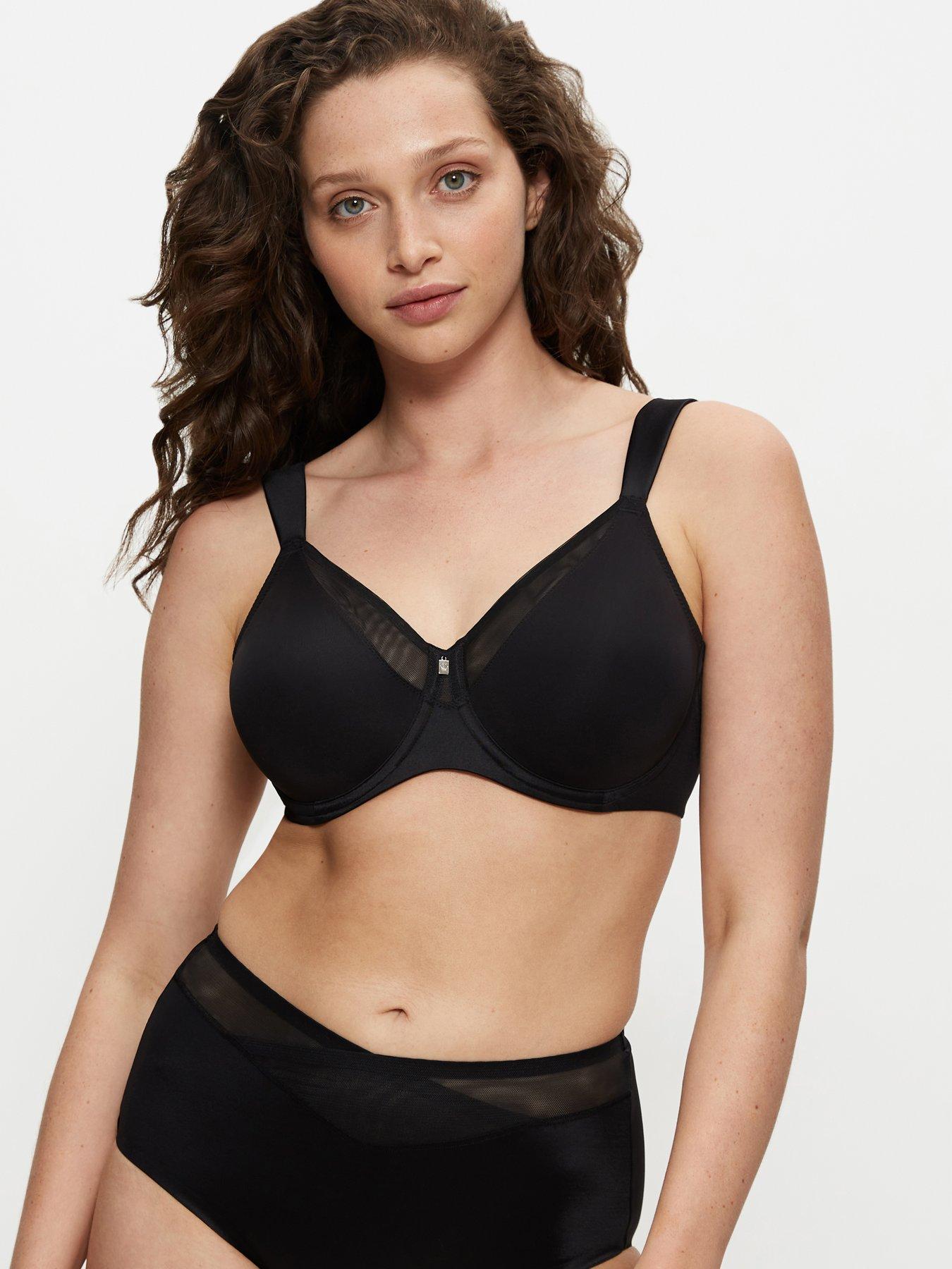 front image of triumph-triumph-true-shape-sensation-minimiser-bra-black