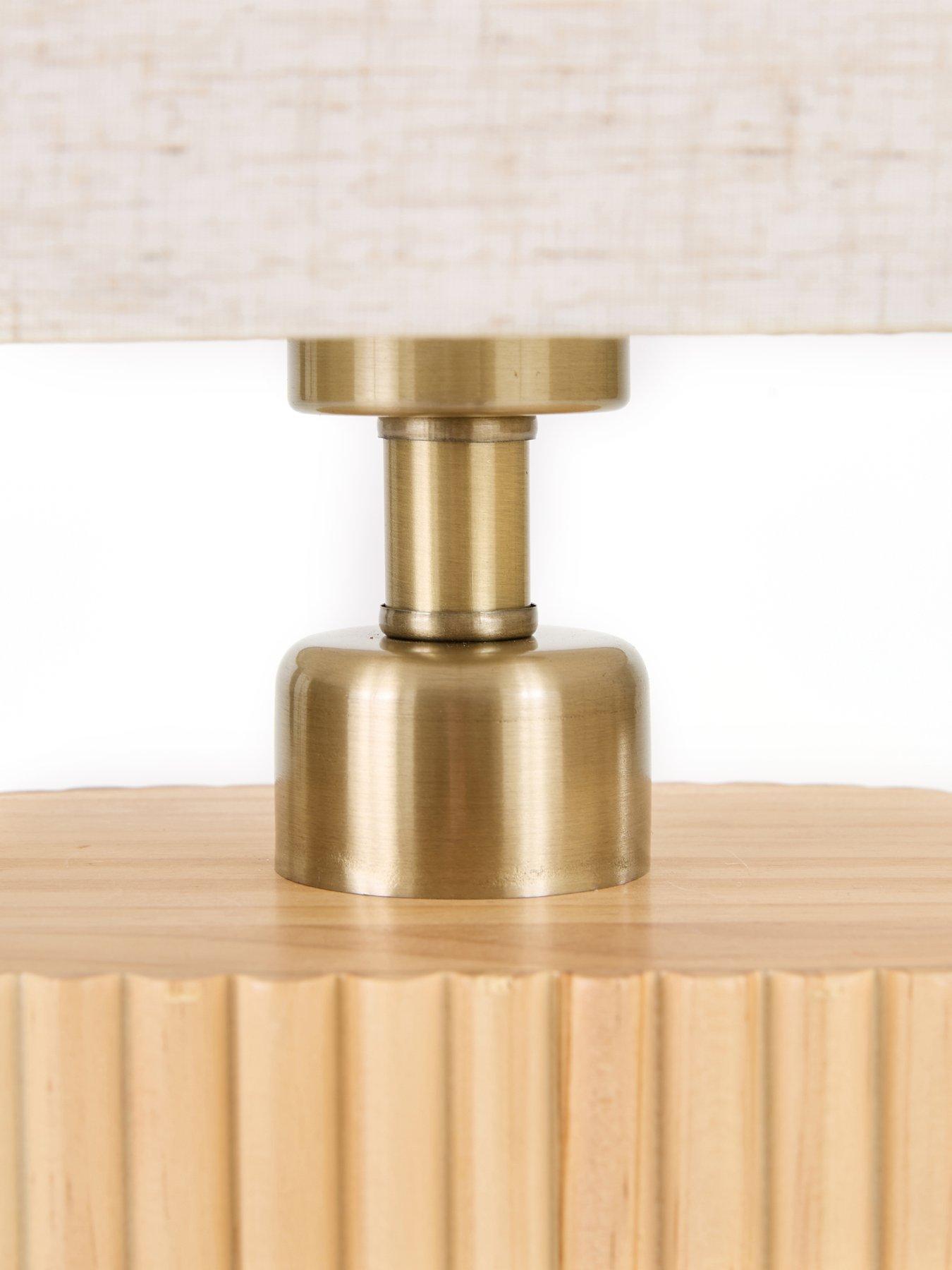 Image 5 of 8 of The Very Collection Wooden Base Floor Lamp