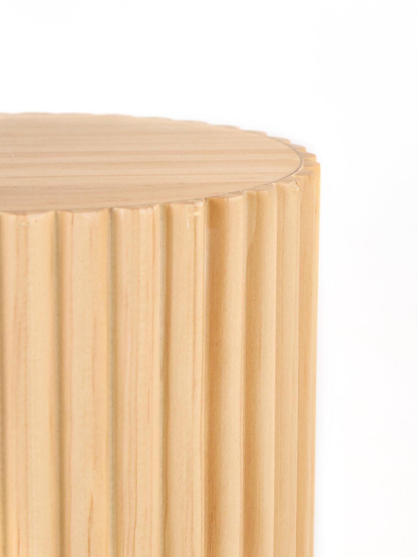Image 6 of 8 of The Very Collection Wooden Base Floor Lamp