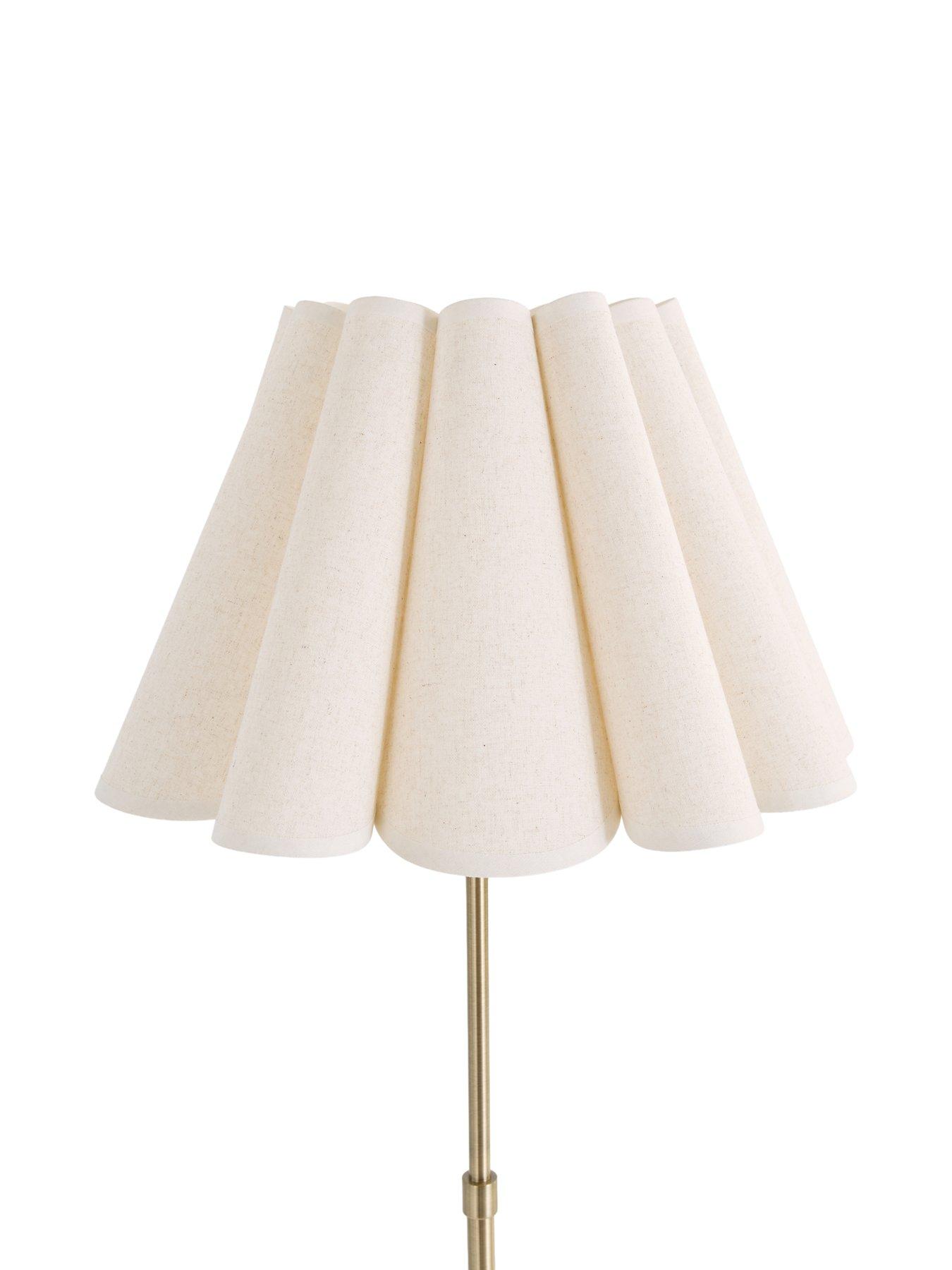 Image 4 of 8 of The Very Collection Scalloped Shade Floor Lamp