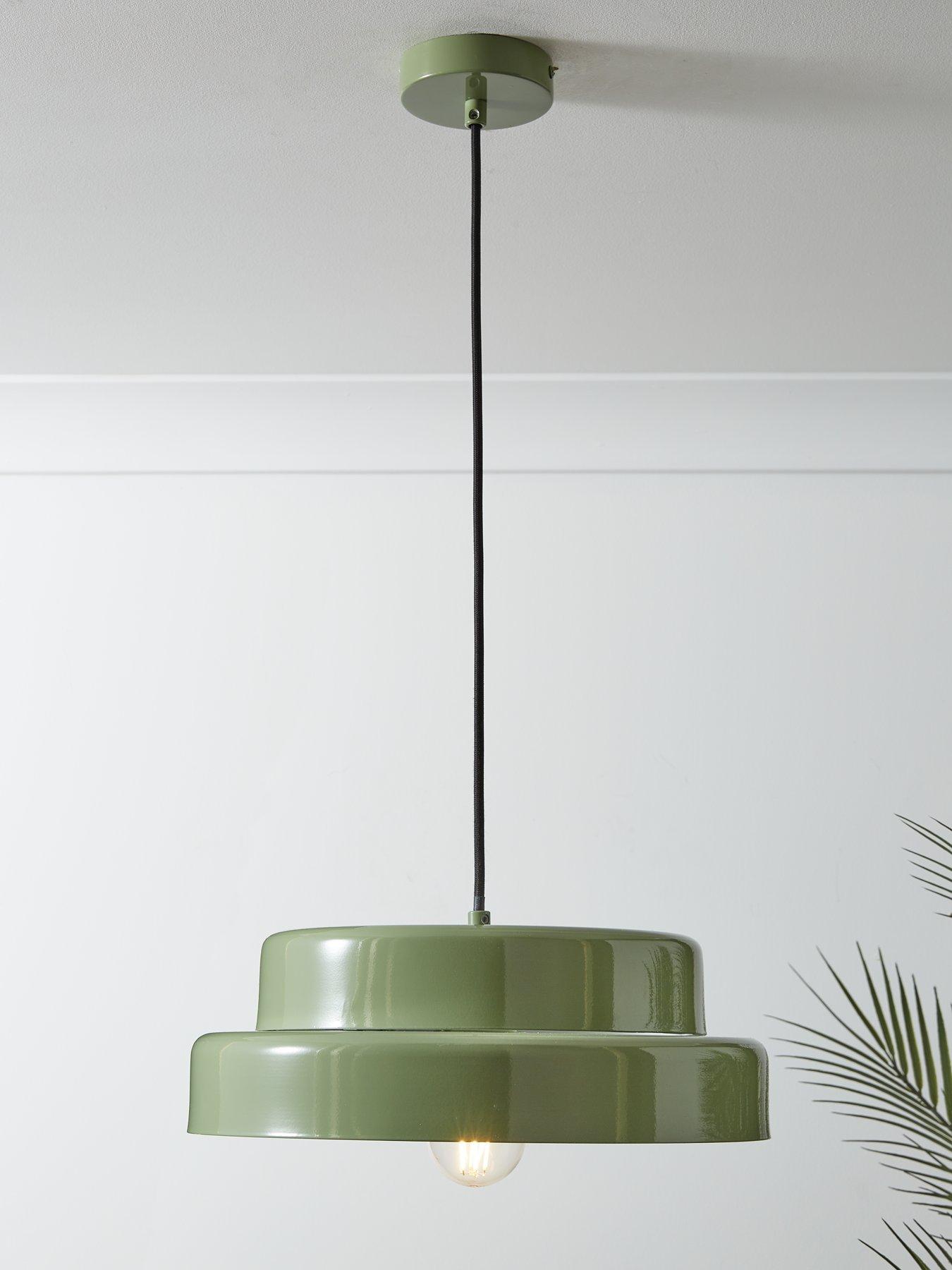 The Very Collection Green Tiered Ceiling Pendant - Green