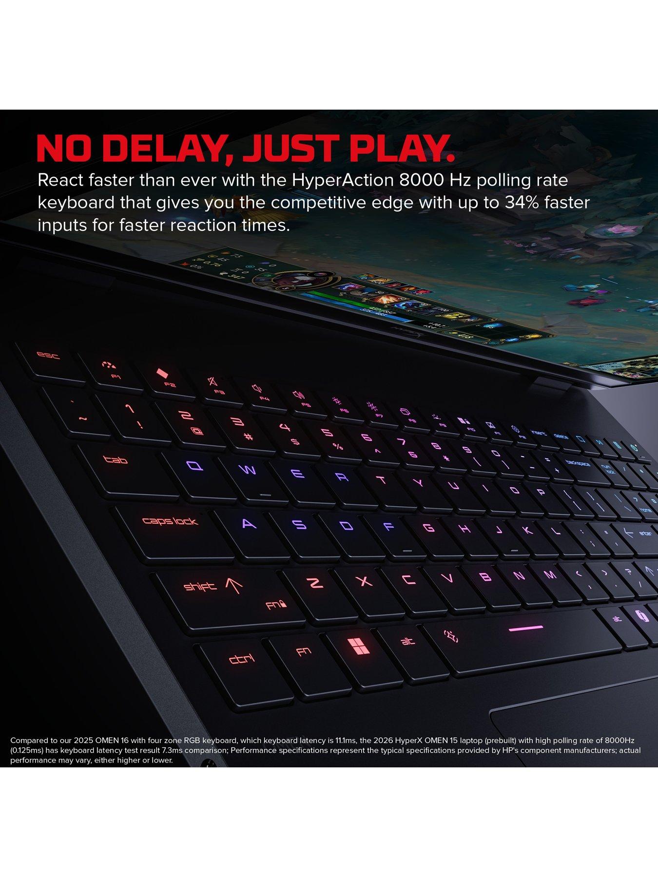 Image 5 of 8 of HYPERX OMEN 15-ga0001na 15.3in WQXGA Gaming Laptop - NVIDIA RTX 5050 - 16GB RAM, 1TB SSD - Intel Core i5-14450HX - 165Hz