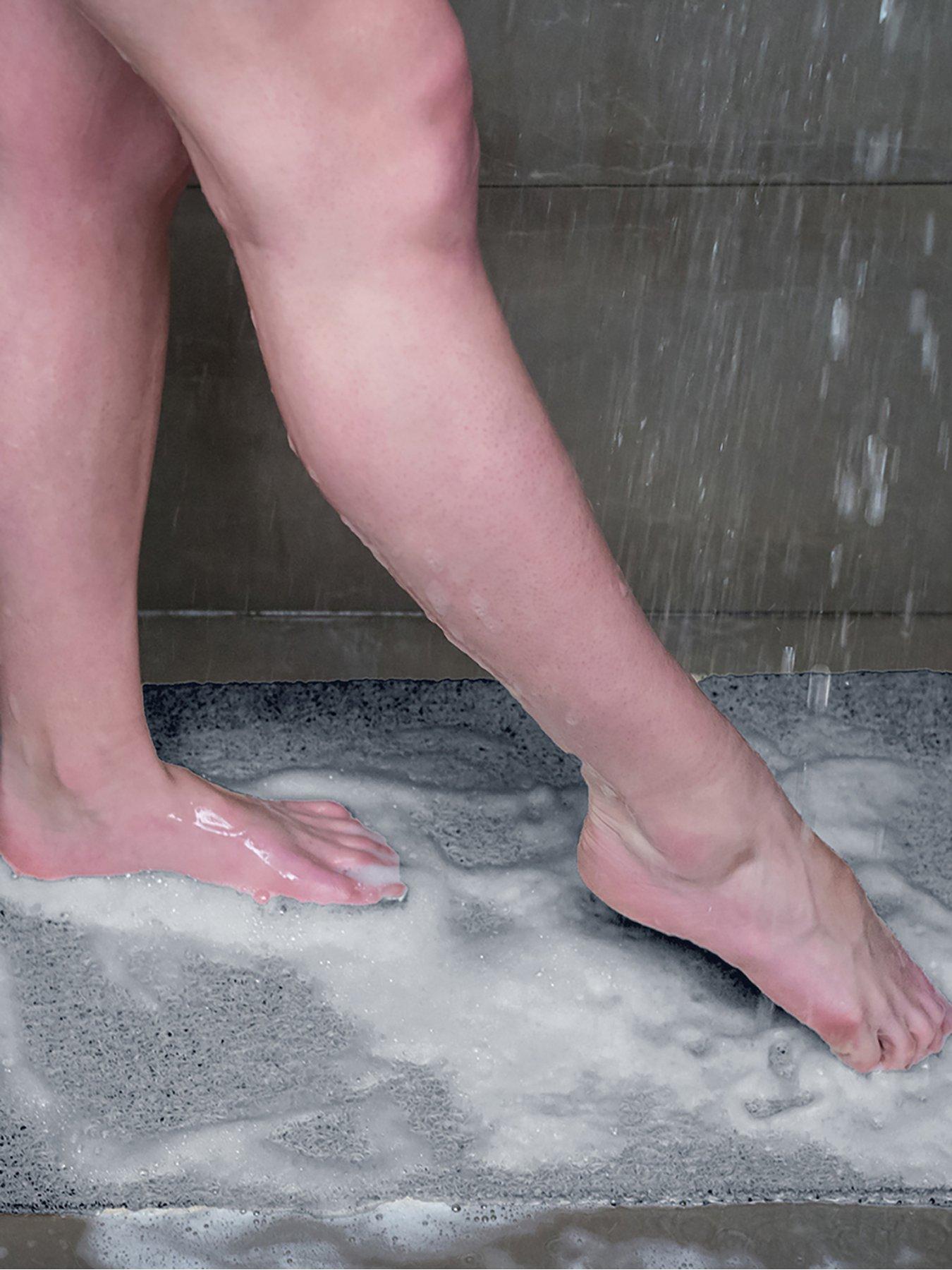 JML XL Grey Hydro Wonder Non-Slip Shower Mat