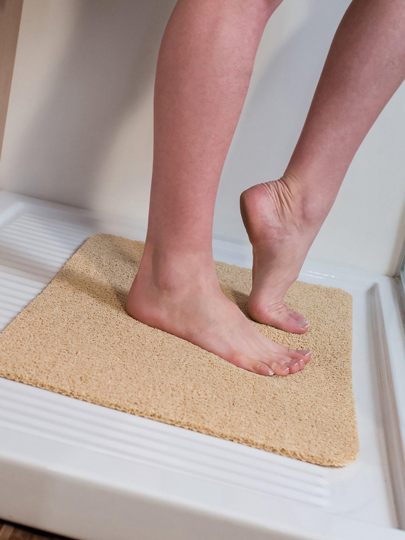 Image 3 of 4 of JML XL Beige Hydro Wonder Non-Slip Shower Mat