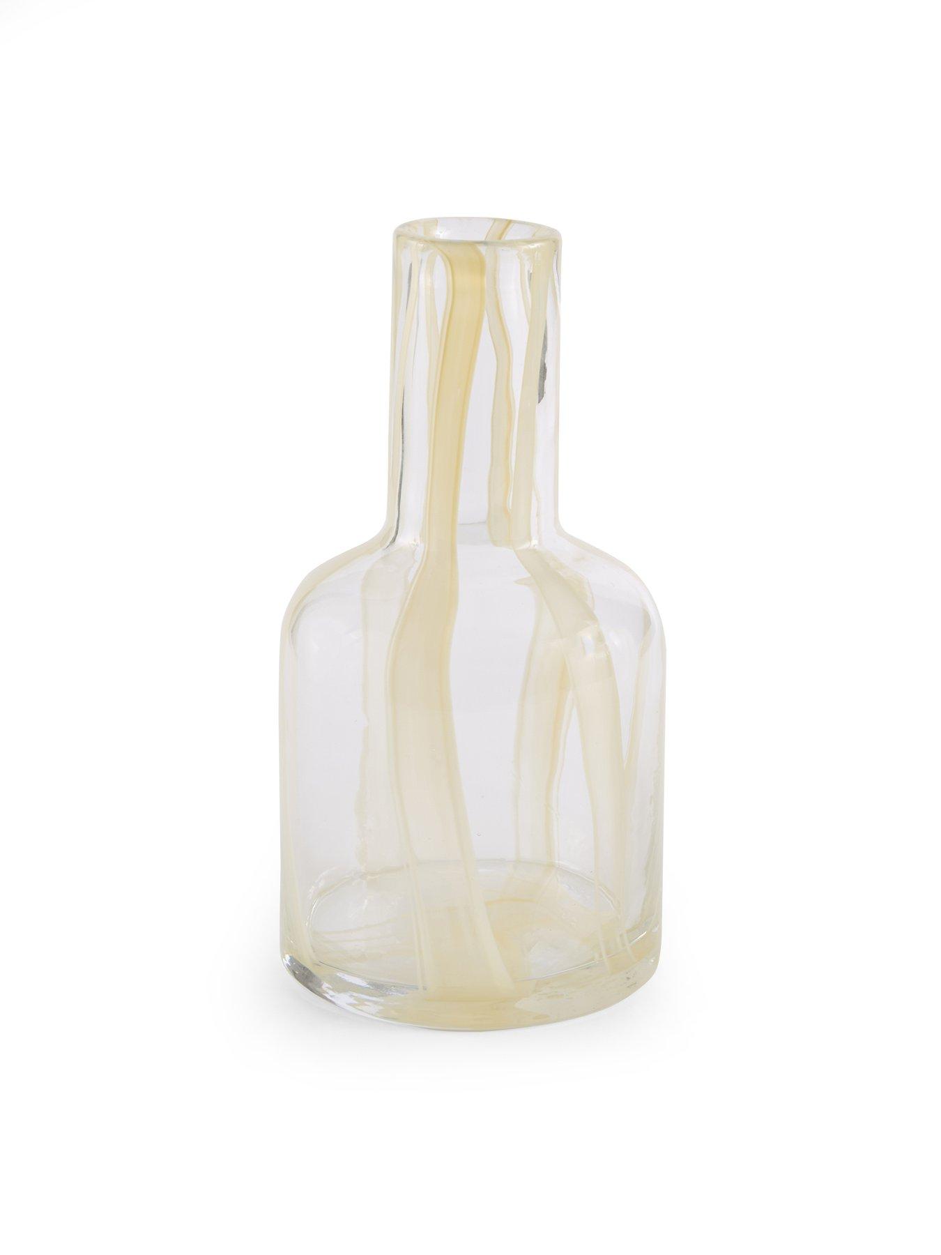 Image 3 of 8 of The Very Collection Striped Glass Vase Set Of 2