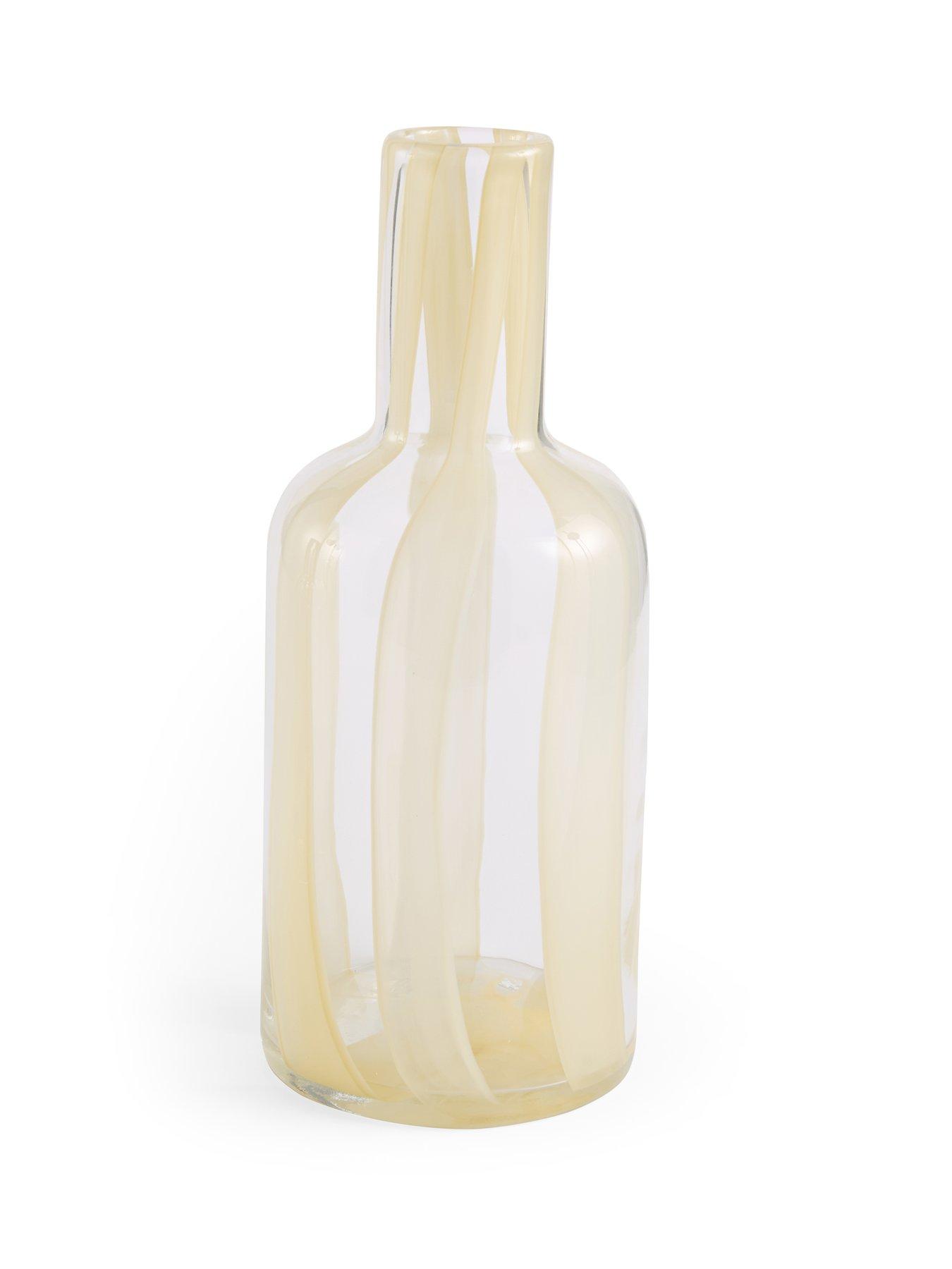 Image 4 of 8 of The Very Collection Striped Glass Vase Set Of 2
