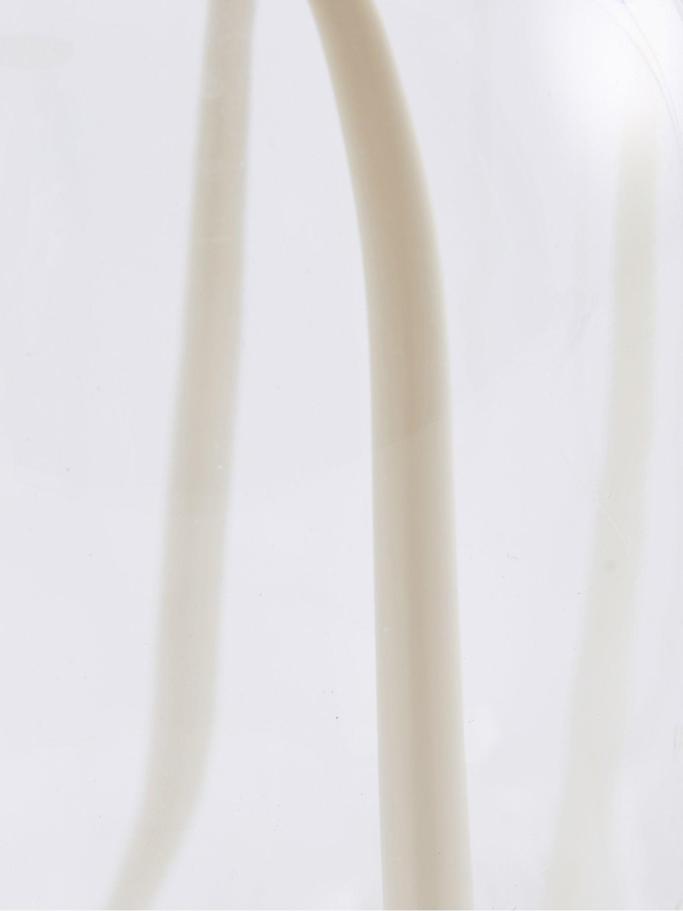 Image 6 of 7 of The Very Collection Clear Pill Vase With Grey Stripes