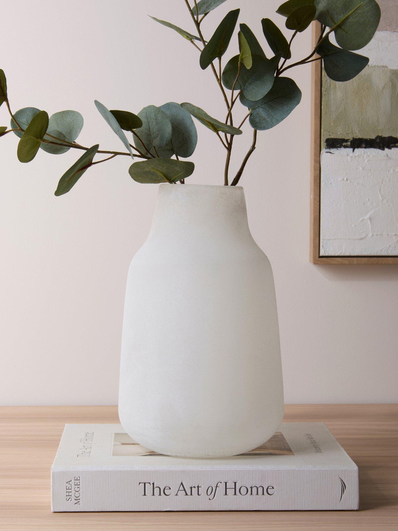 The Very Collection Nordic Nest Fluted Glass Vase - Frosted