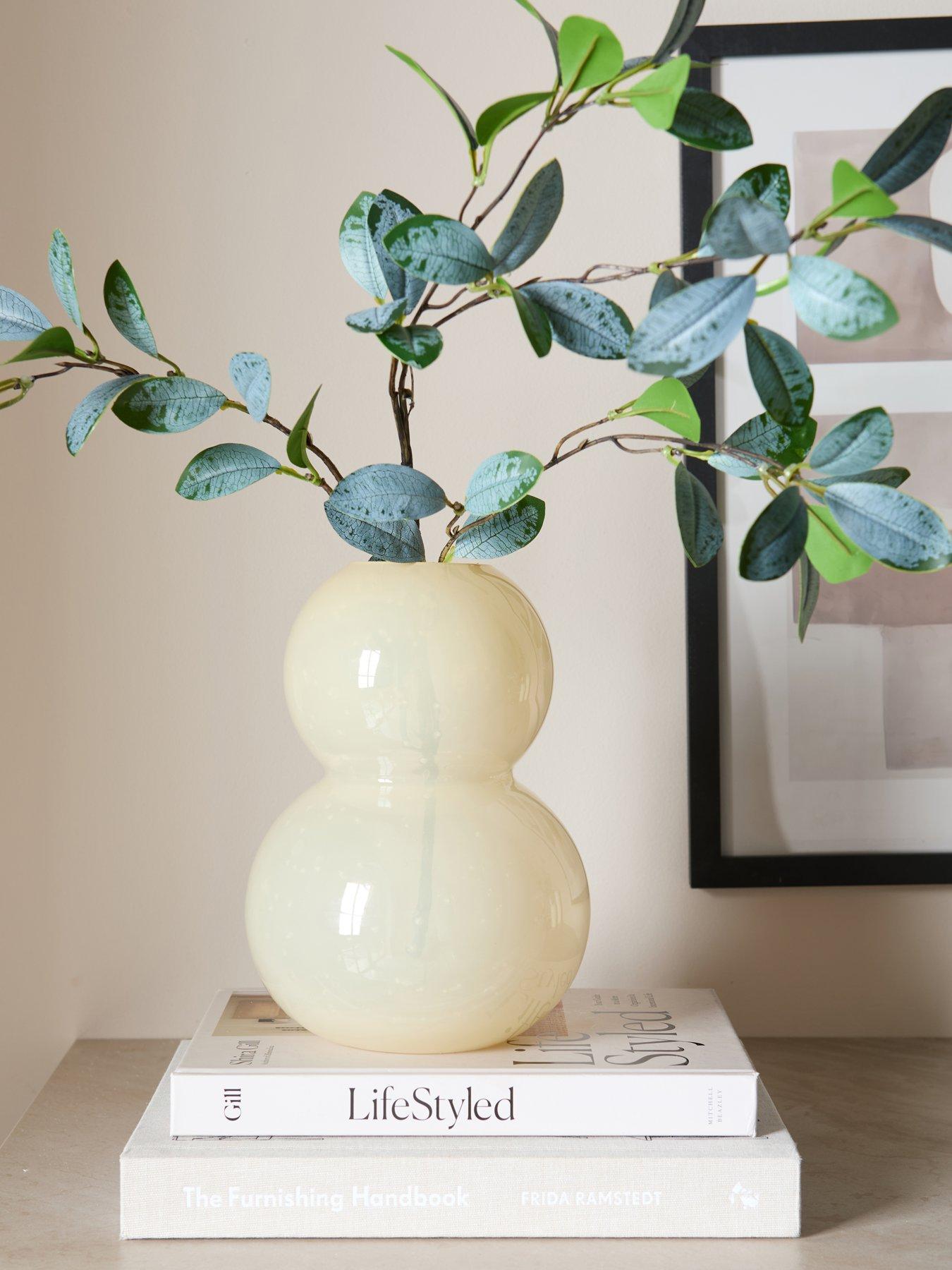 Image 1 of 8 of Michelle Keegan Home Yellow Glass Vase - Bobble Stack